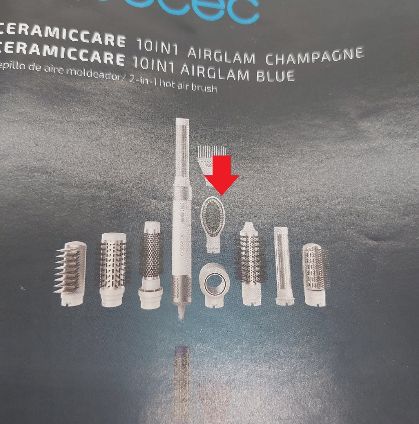 Cecotec Heissluftbuerste Haarpflege Bamba CeramicCare 9 Aufsa