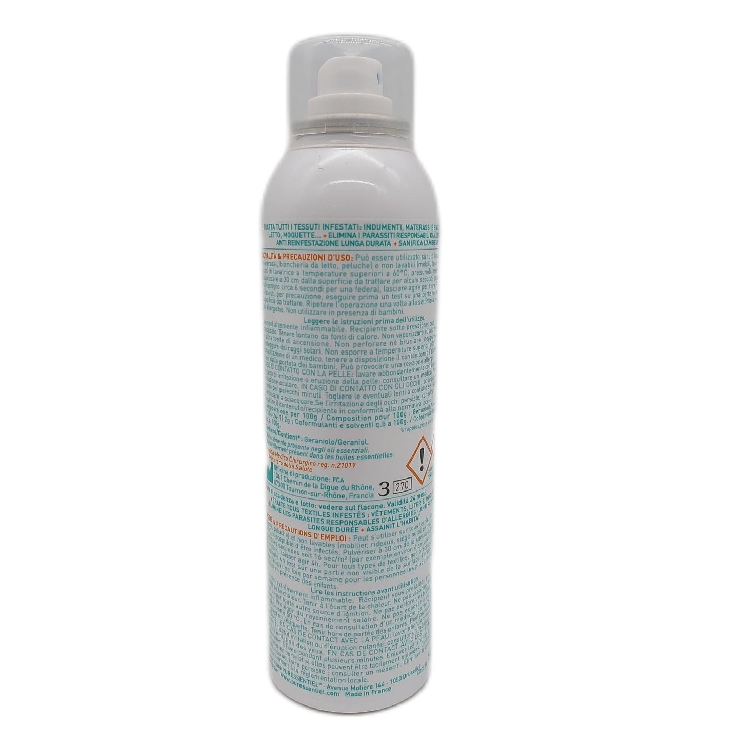 Puressentiel Textilspray Medizinprodukt Akarizid Insektizid Schutz gegen Mil