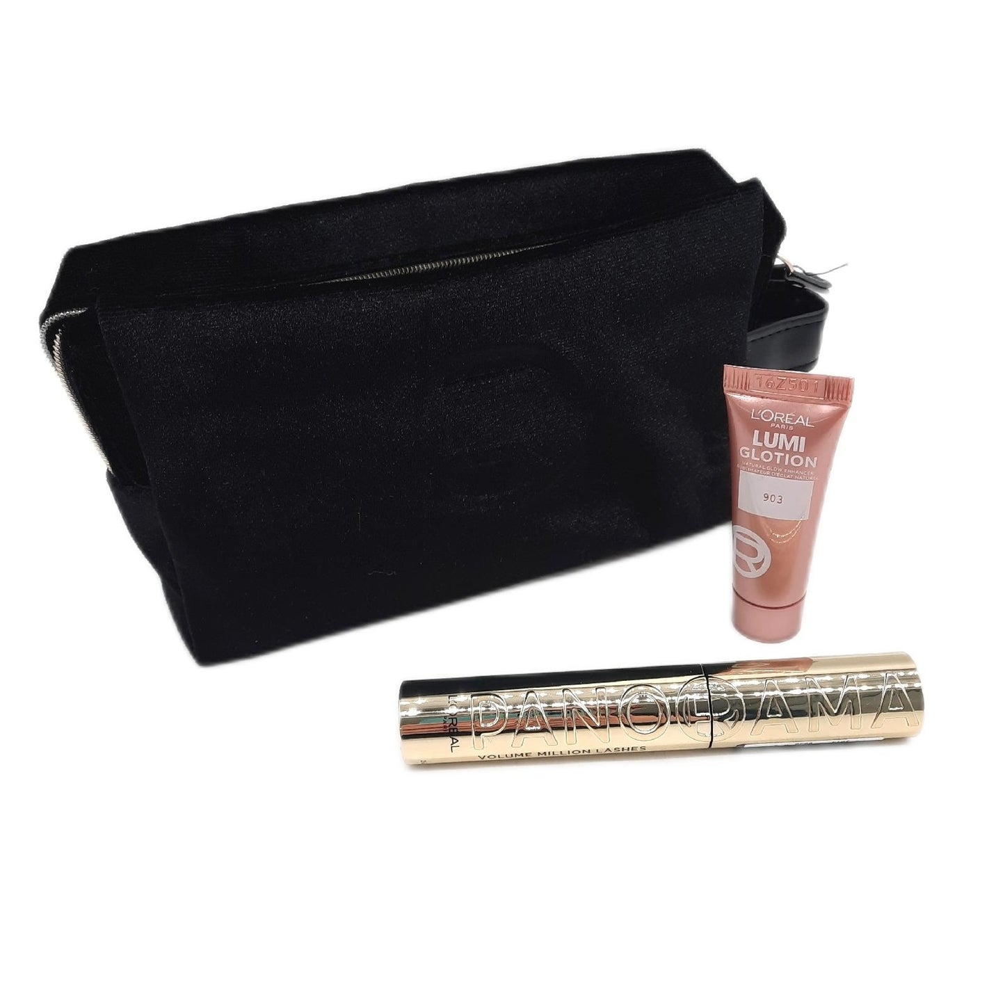 LOréal Paris Kosmetiktasche Geschenkset Beauty Weihnachten Schwarz Mascara Panorama
