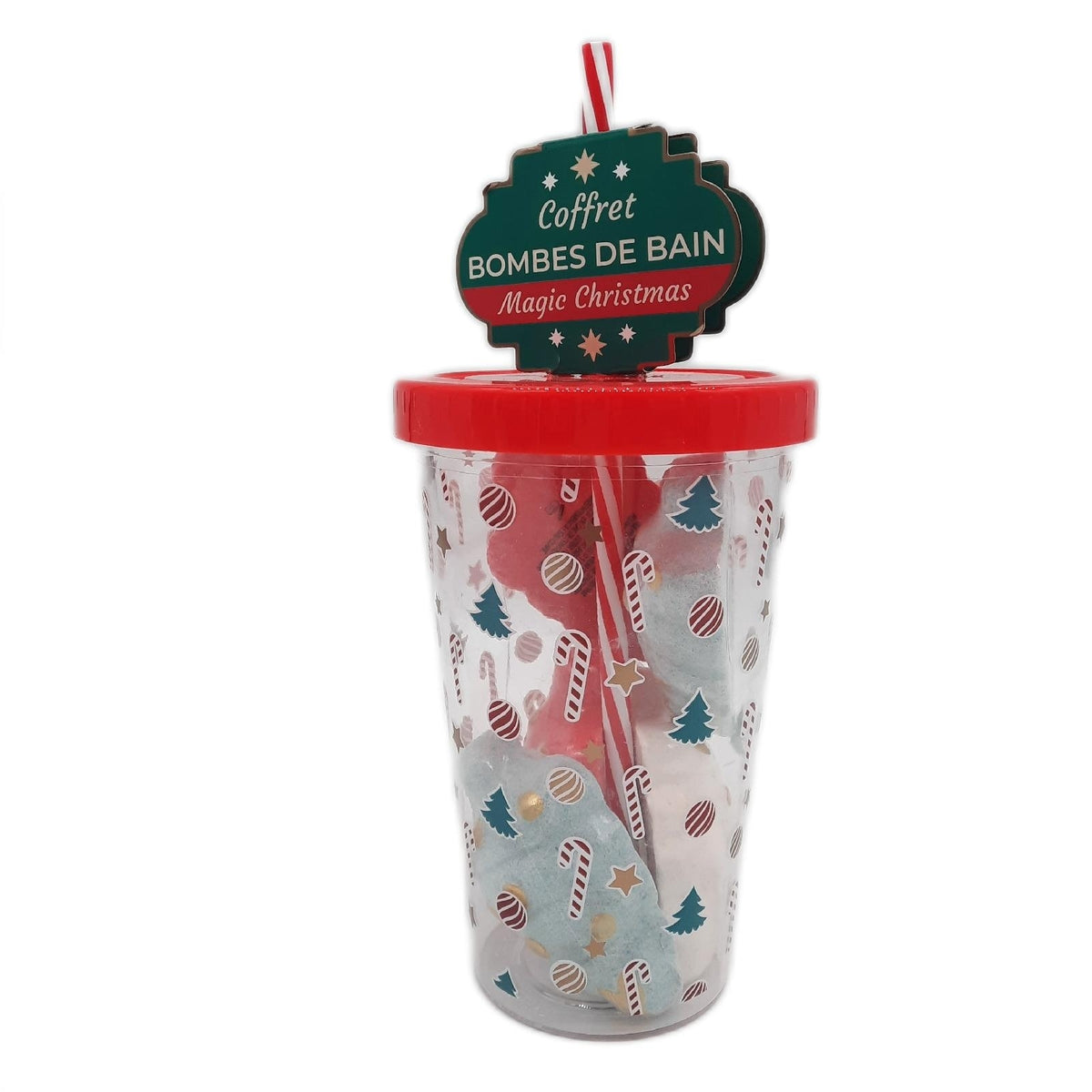 Französisch Trendiges Set mit Badebomben als Weihnachtsgeschenki - Unvollständig