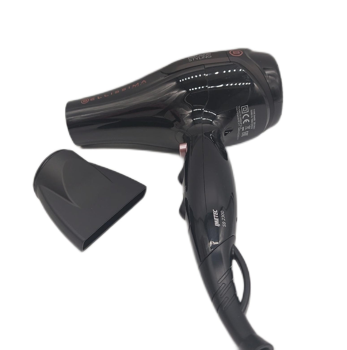 Bellissima S9 2300 Schnellhaartrockner mit einem Aufsatz fehlt