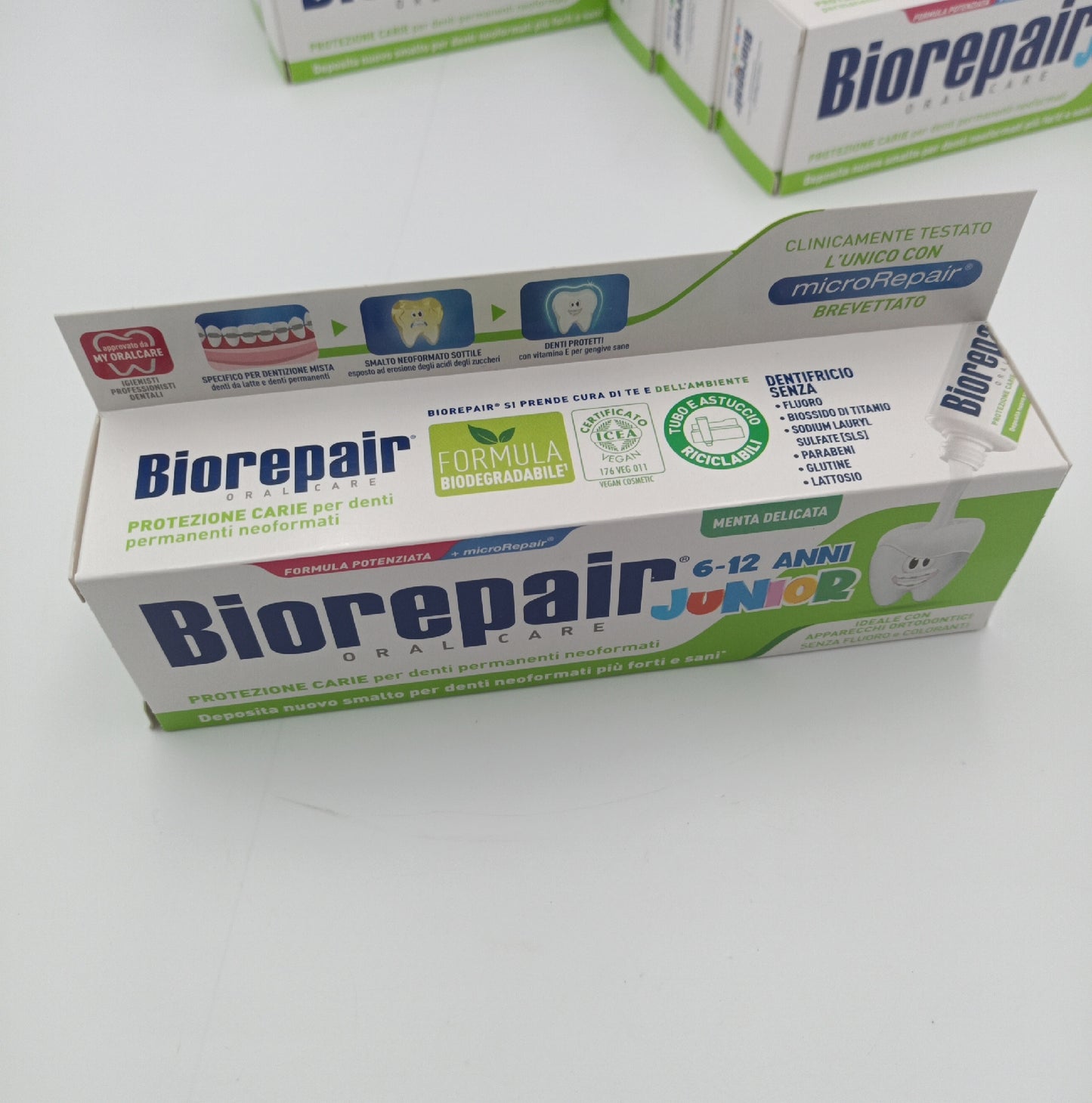 Biorepair Zahnpasta Kinder Zahnpflege Junior 6 12 Jahre 12 Pack