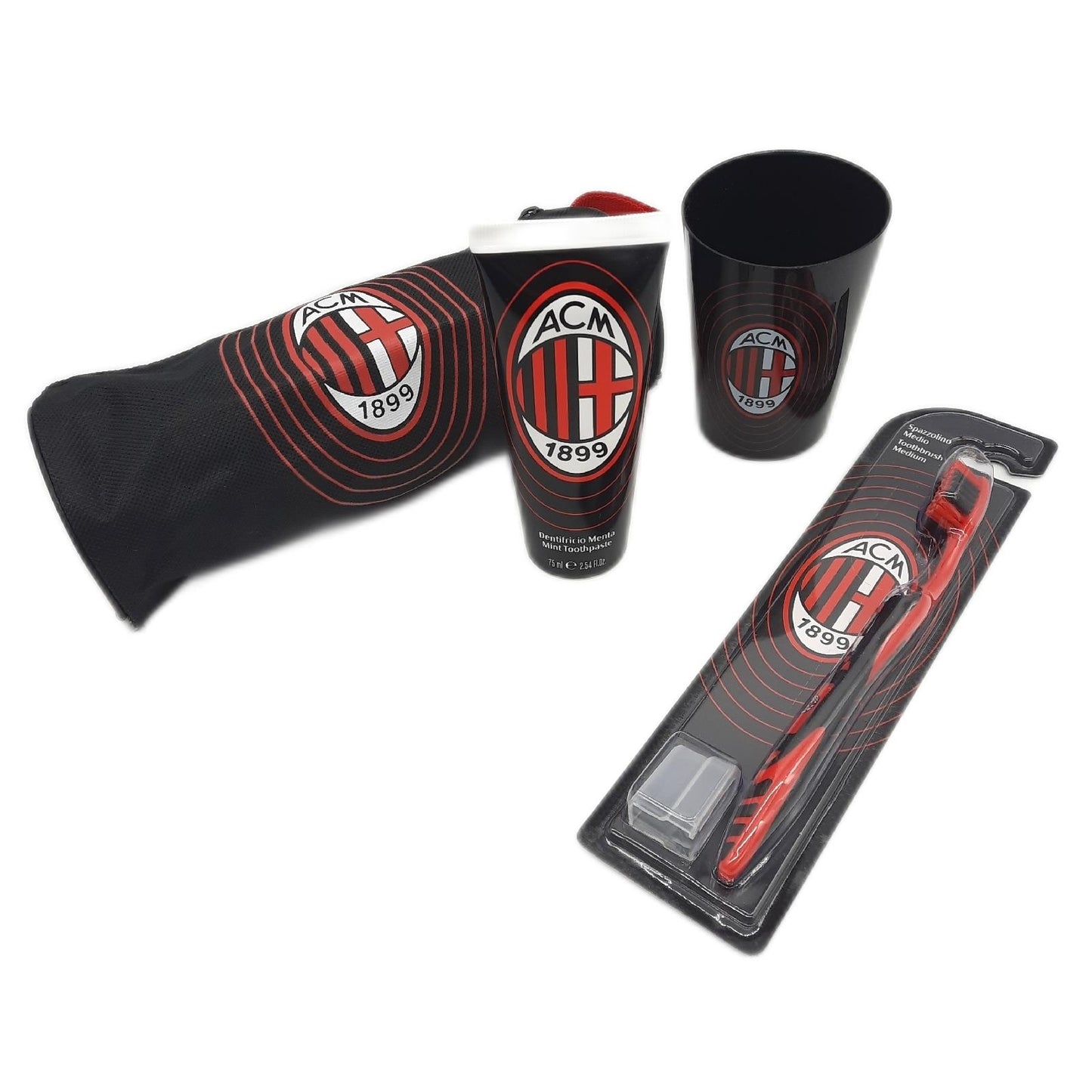 AC Milan Geschenkset Körperpflege Bad Dusche Set Hygienisch Frisch Pflege