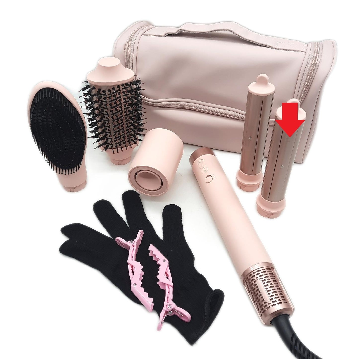 MESCOMB 5 in 1 Airstyler Professioneller Hairstyler Set Ionen Föhn Lockenstab