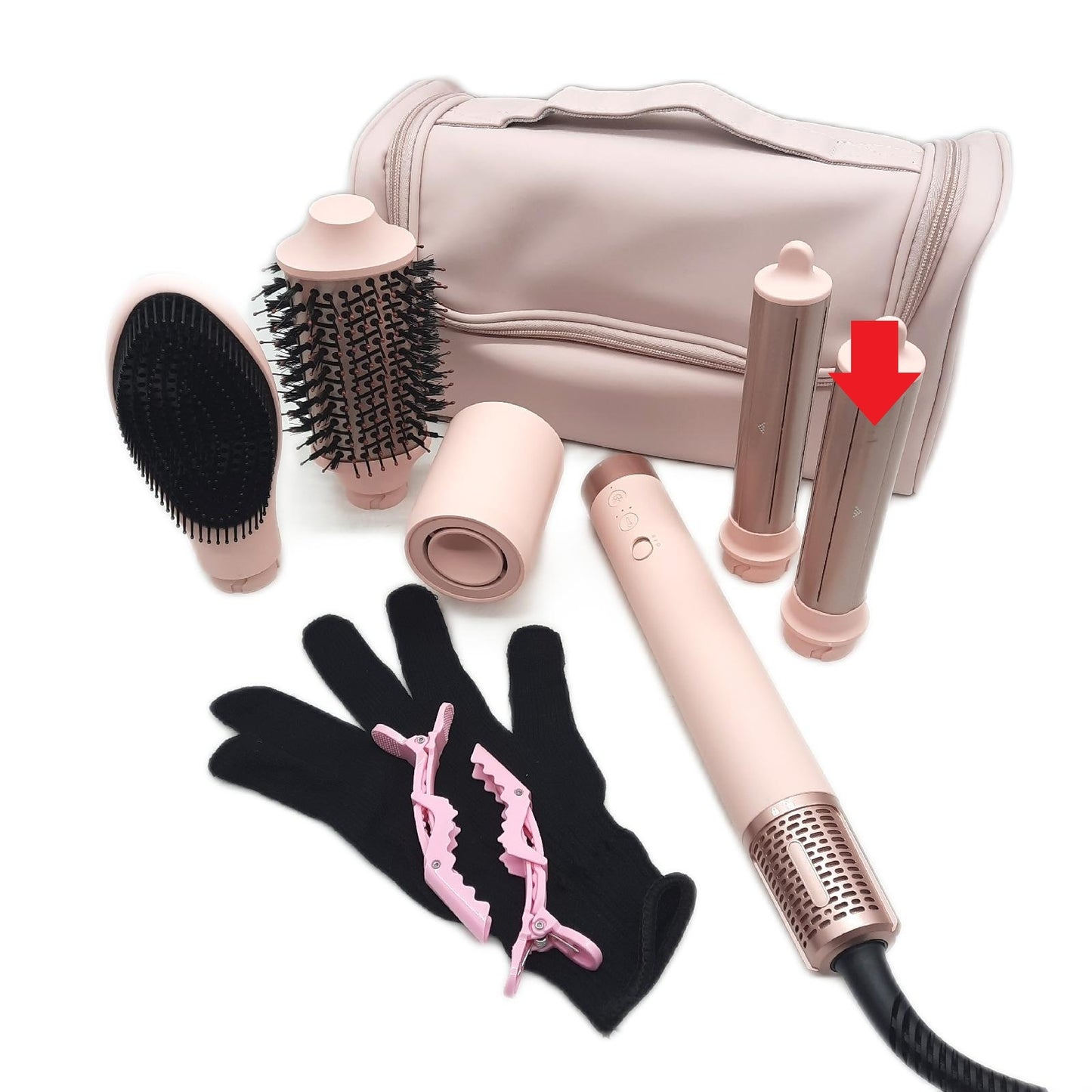 MESCOMB 5 in 1 Airstyler Professioneller Hairstyler Set Ionen Föhn Lockenstab