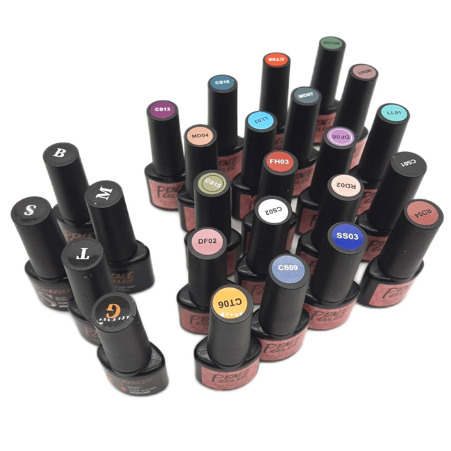 PEACECOLOR Nagelset Nagelpflege 38 teilig Gel Nagellack Lampe