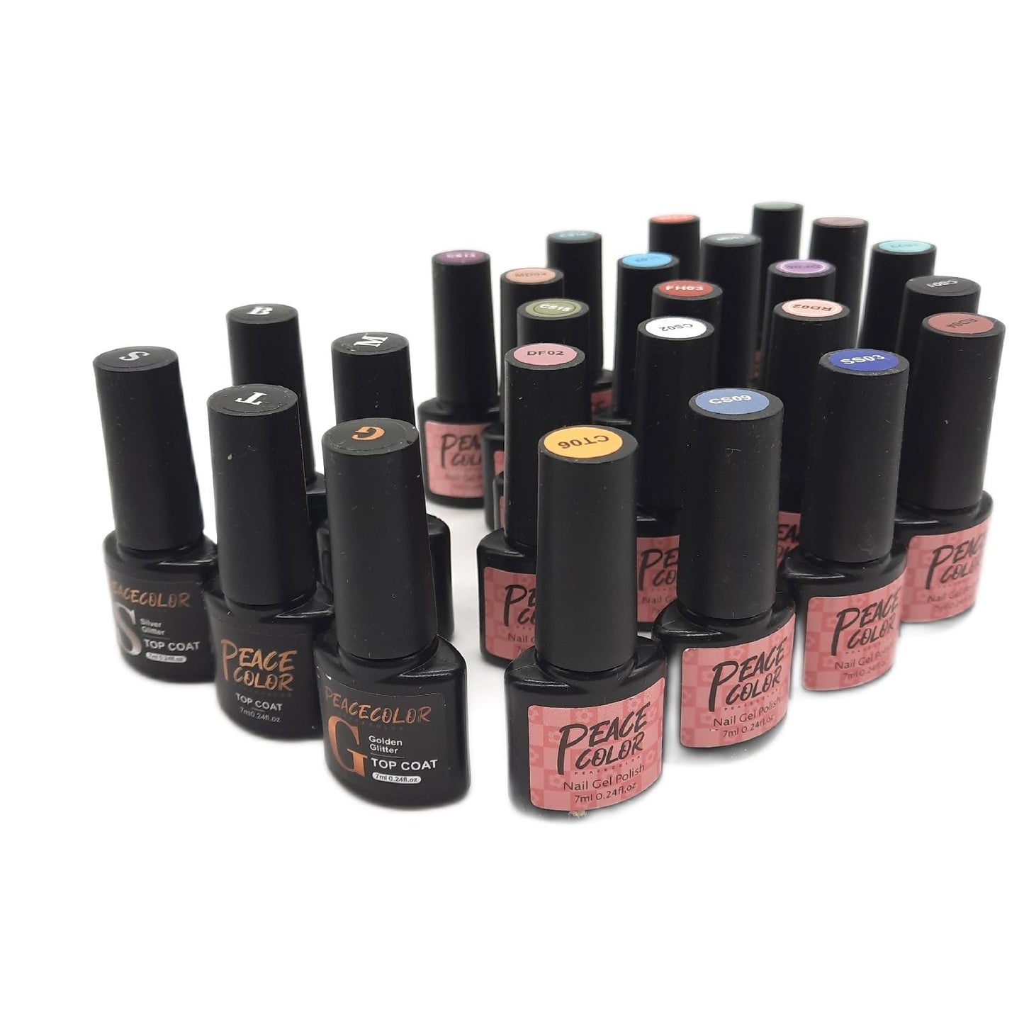 PEACECOLOR Nagelset Nagelpflege 38 teilig Gel Nagellack Lampe