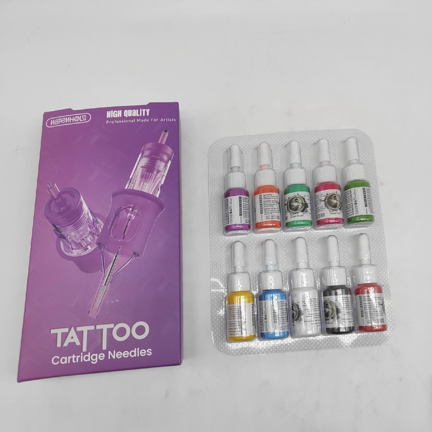 Wormhole Tattoo Kit Tätowierbedarf Tattoozubehör Kabellose Tätowiermaschine