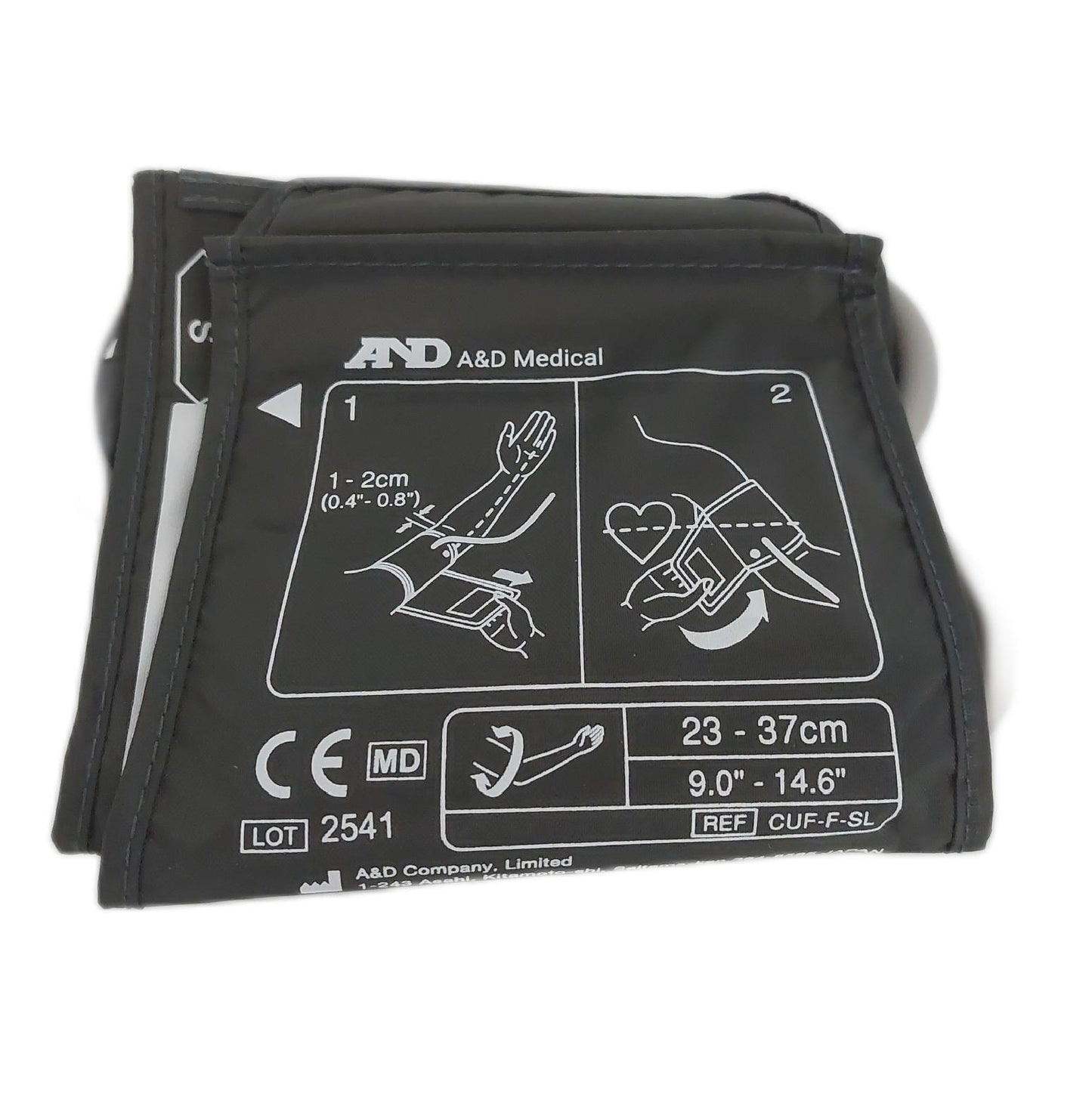 A D Medical Blutdruckmessgerät Messgerät für den Arm größere Manschette UA 651SL