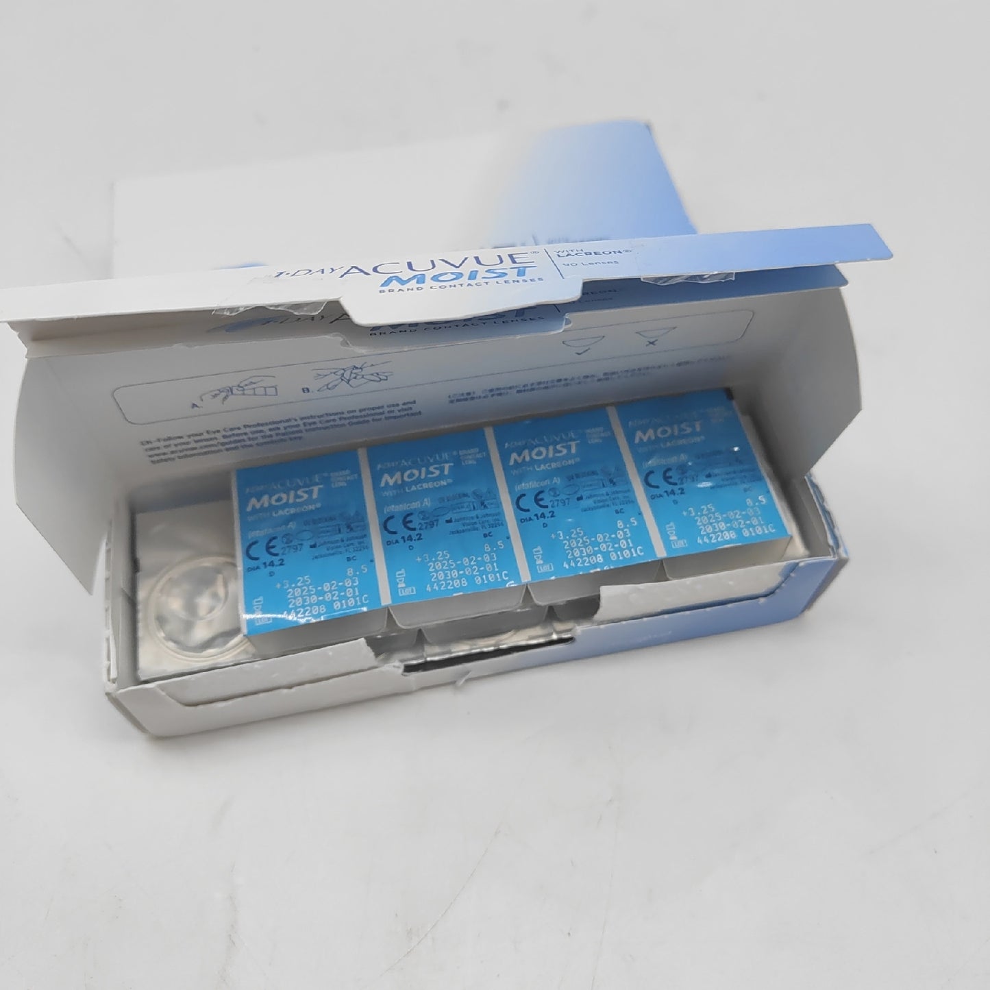 Acuvue 1 Day Acuvue Moist mit LACREON Tageskontaktlinsen