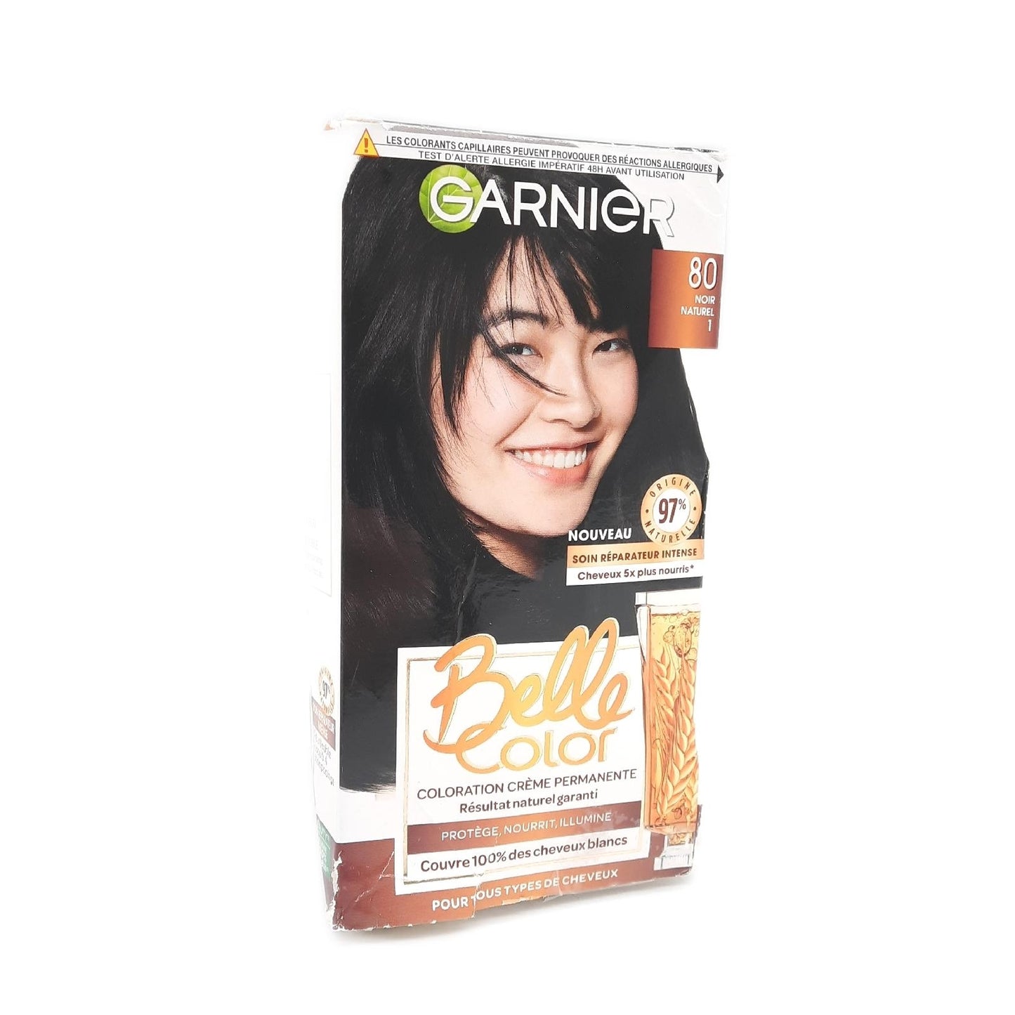 Garnier Haarfarbe Haarpflege Belle Color 80 Naturschwarz Intensiv Deckkraft Lang