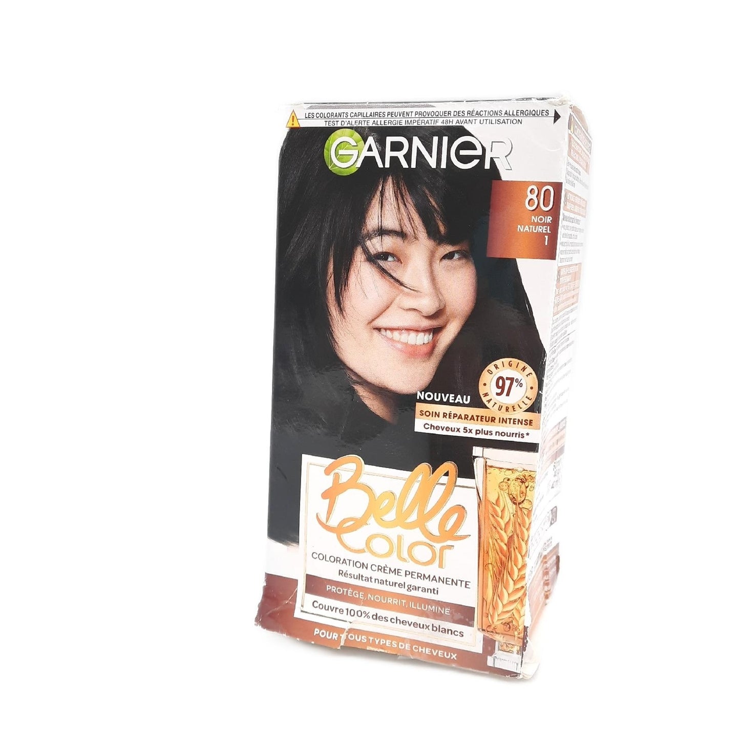 Garnier Haarfarbe Haarpflege Belle Color 80 Naturschwarz Intensiv Deckkraft Lang