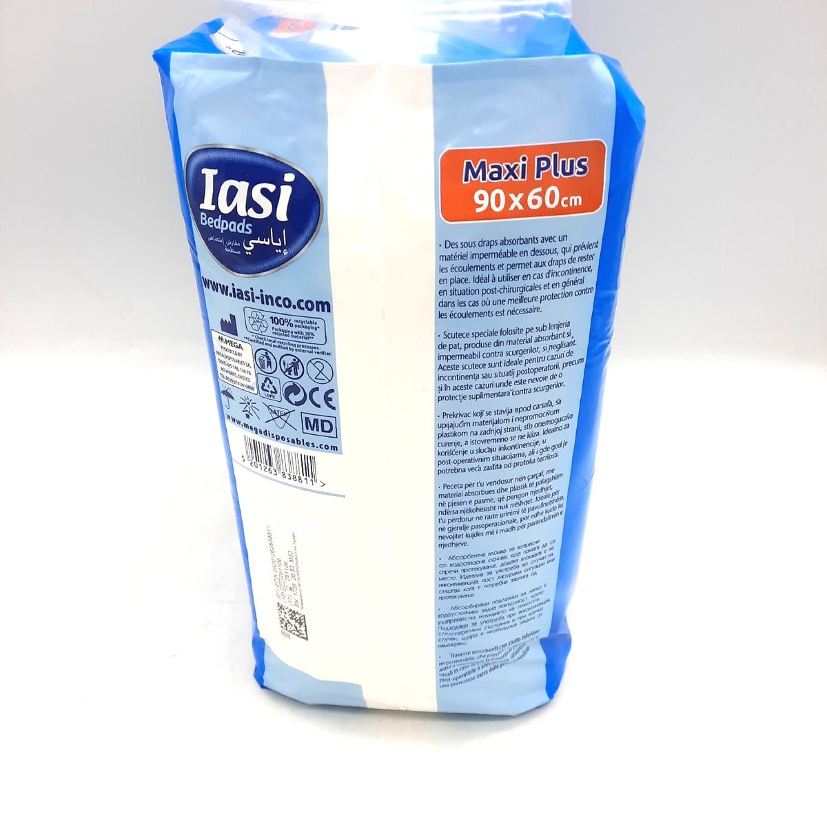 IASI Bettunterlagen Hygieneartikel Maxi Plus Saugfähigkeit Komfortschutz 2x15 Stück für