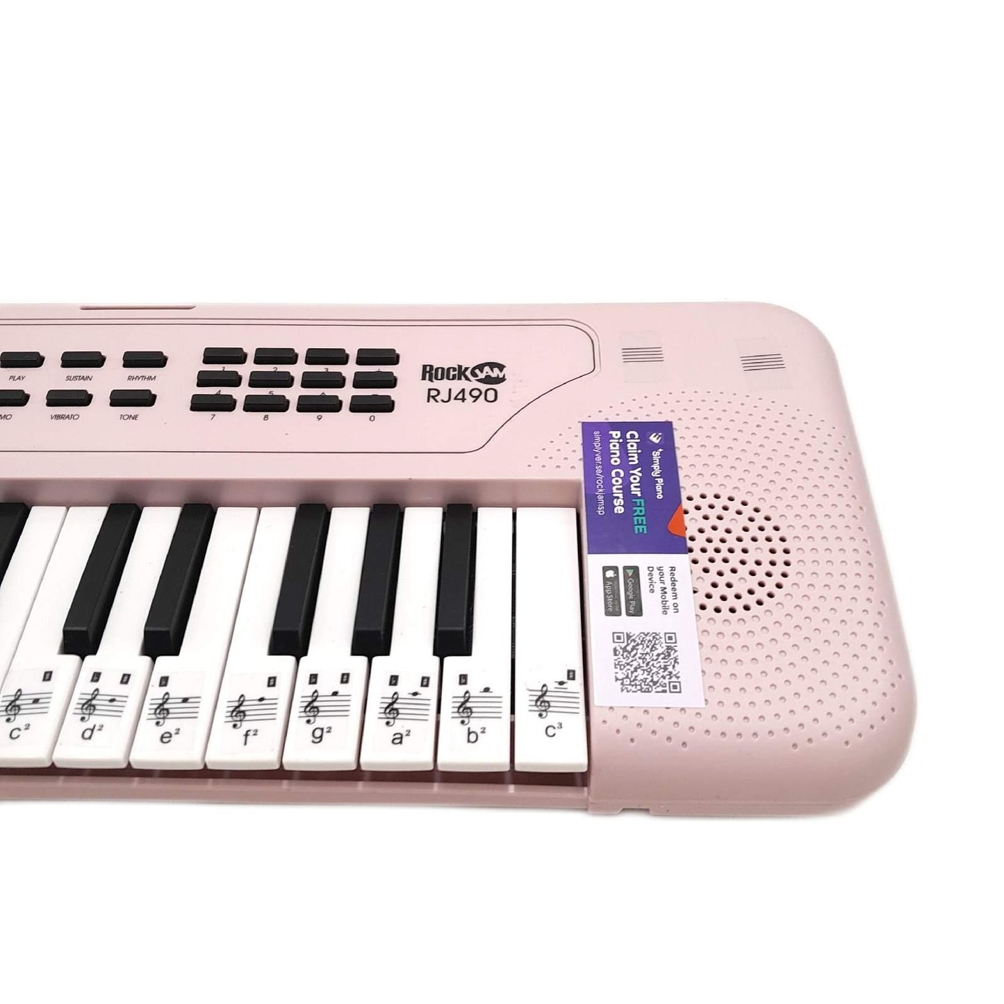 RockJam USB Klaviatur Tastatur Musikinstrument 49 Tasten Unterrichtsmaterial ideal für