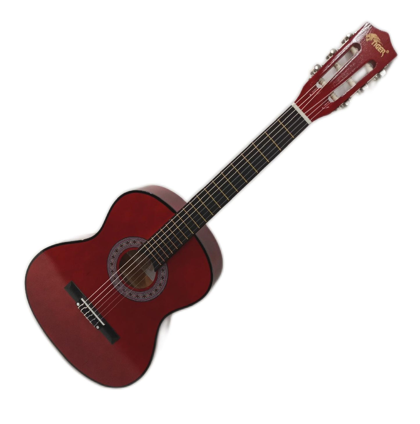 Tiger Musikset Gitarre Saiten Klassische Gitarre 34 Rot Stahl Nylon Klang