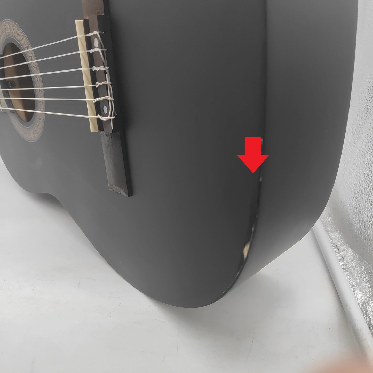 Navarra Konzertgitarre Musikinstrument Konzertgitarre NV12 Schwarz Gigbag Tasche Ple