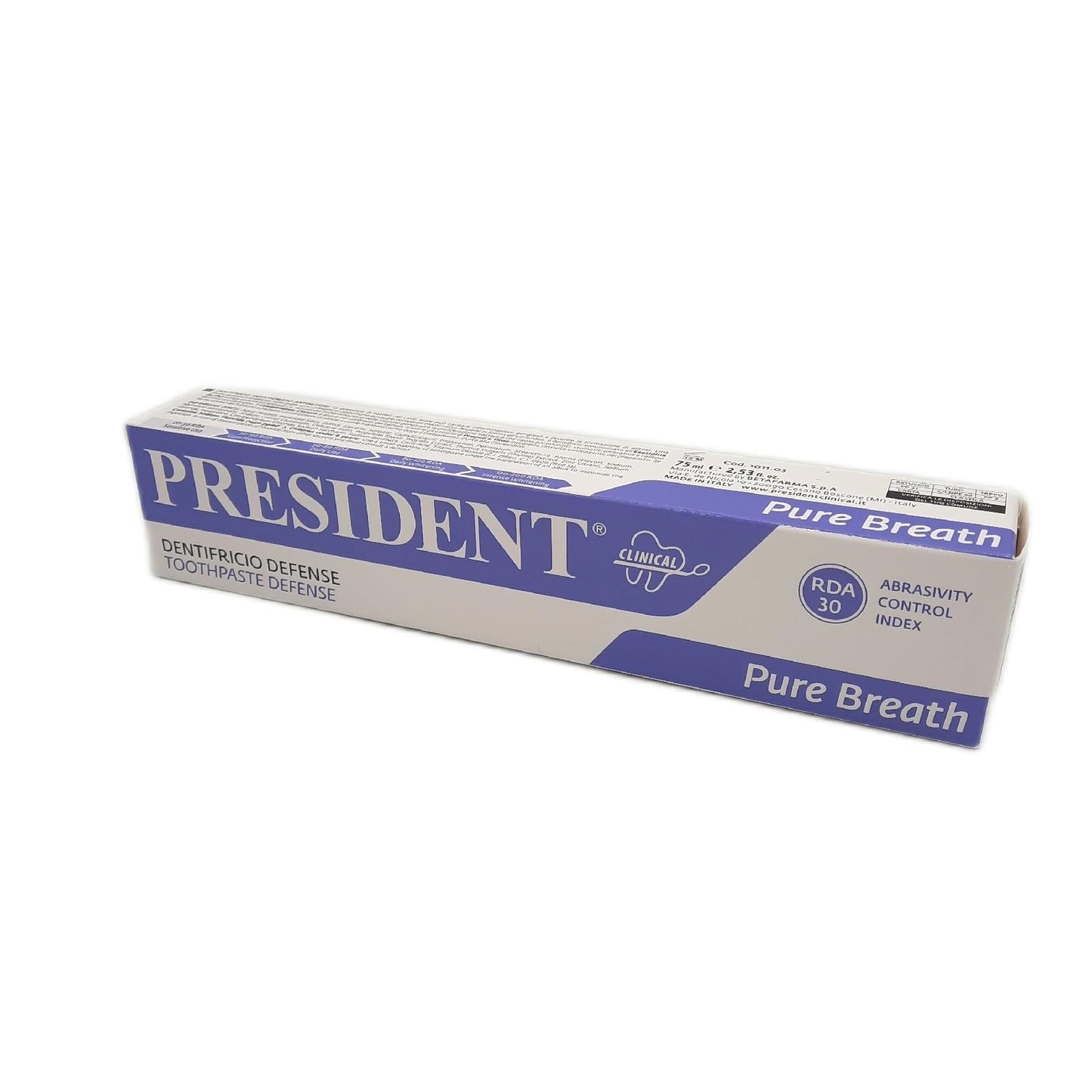 President KIT 2 ZAHNPASTA DEFENSE Antiplaque Antibakteriell Gege - Unvollständig