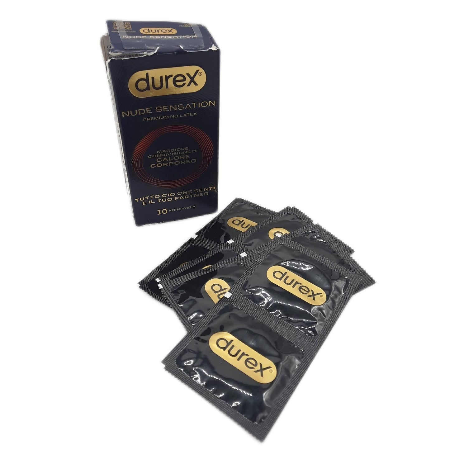 Durex Nude Sensation Kondome aus Nitril ohne Naturkautschuklatex - Unvollständig