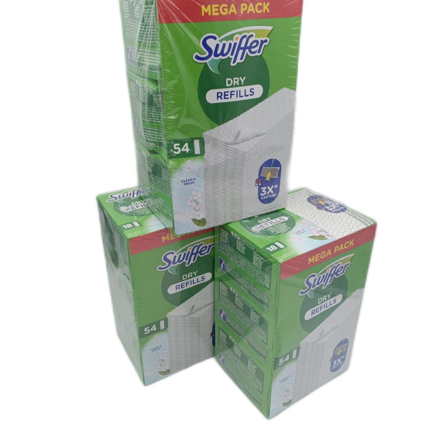 Swiffer Staubtücher Mikrofasertücher Reinigung Haushalt Dry Refills Staub und Schmut
