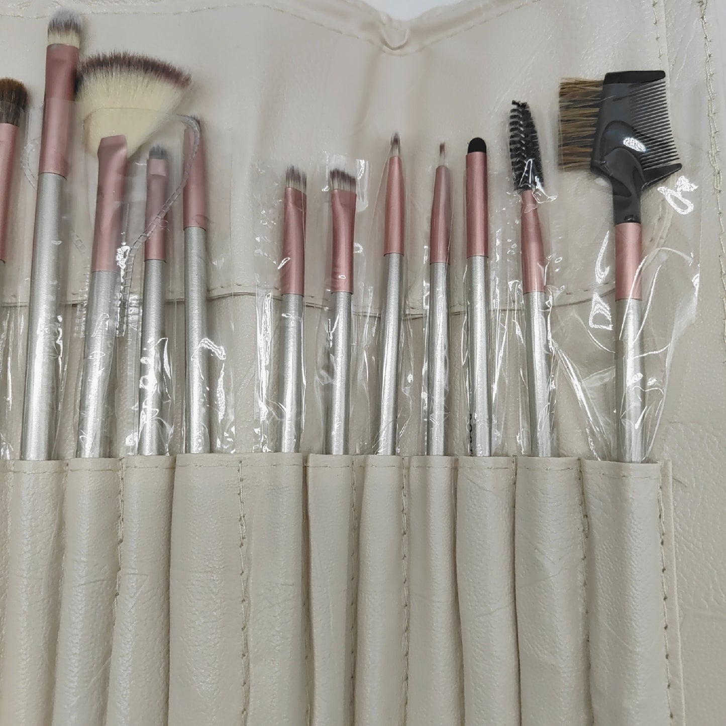 PORTENTUM Make Up Pinsel Kosmetik Set 18 Stück Werkzeuge professionell für Make Up