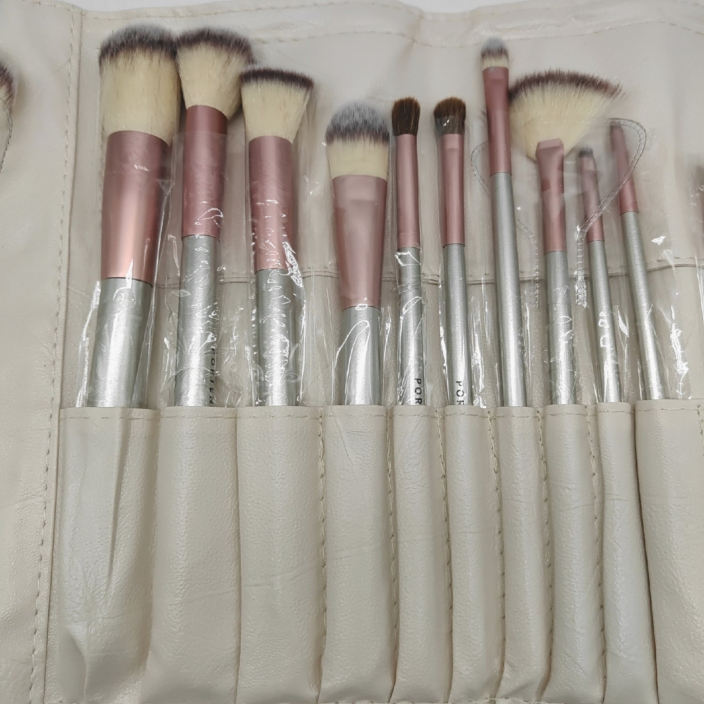 PORTENTUM Make Up Pinsel Kosmetik Set 18 Stück Werkzeuge professionell für Make Up