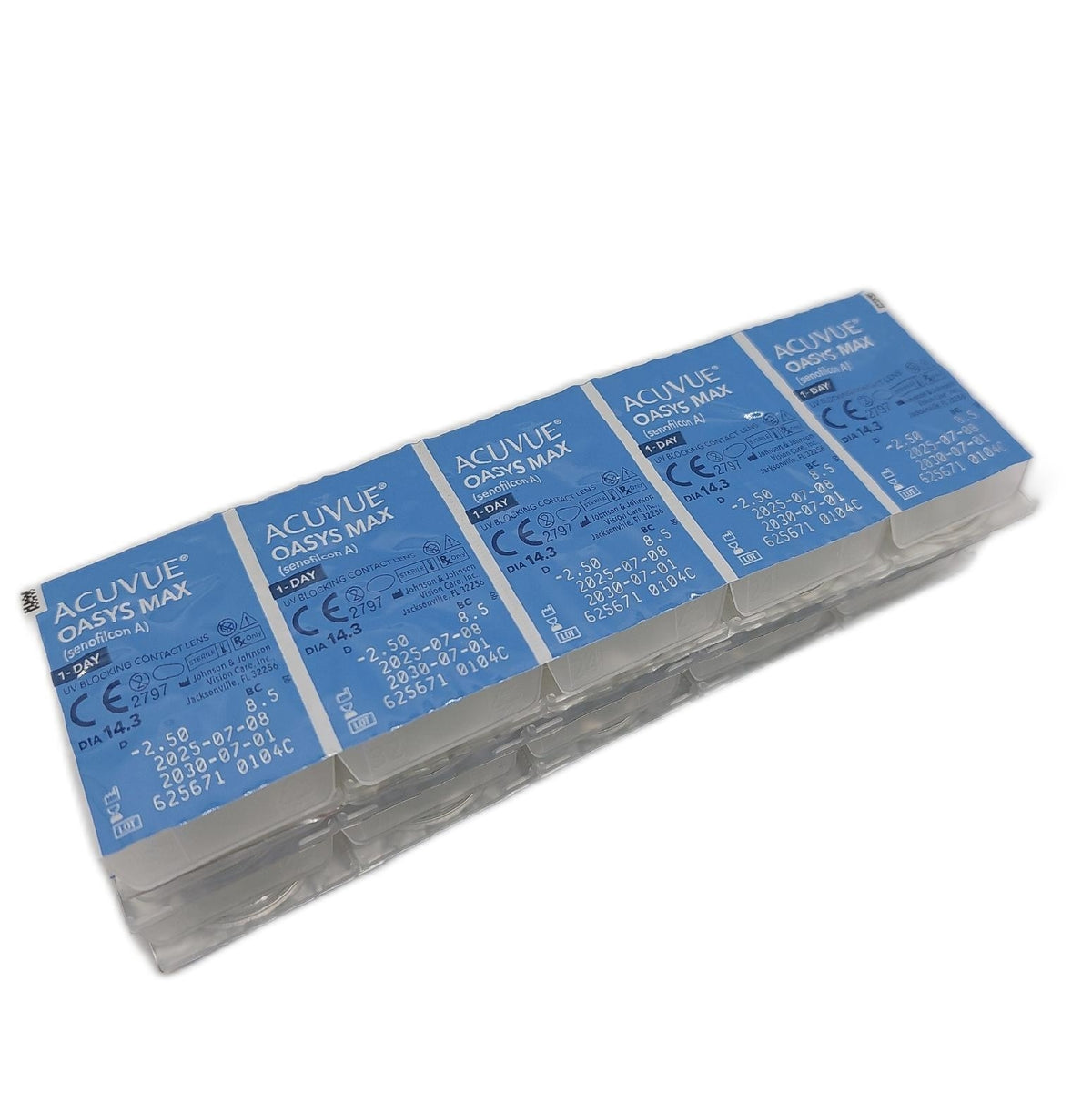 ACUVUE OASYS MAX 1-Day Tageskontaktlinsen -2.50 dpt BC 8.5