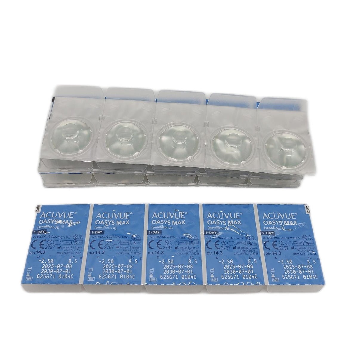 ACUVUE OASYS MAX 1-Day Tageskontaktlinsen -2.50 dpt BC 8.5