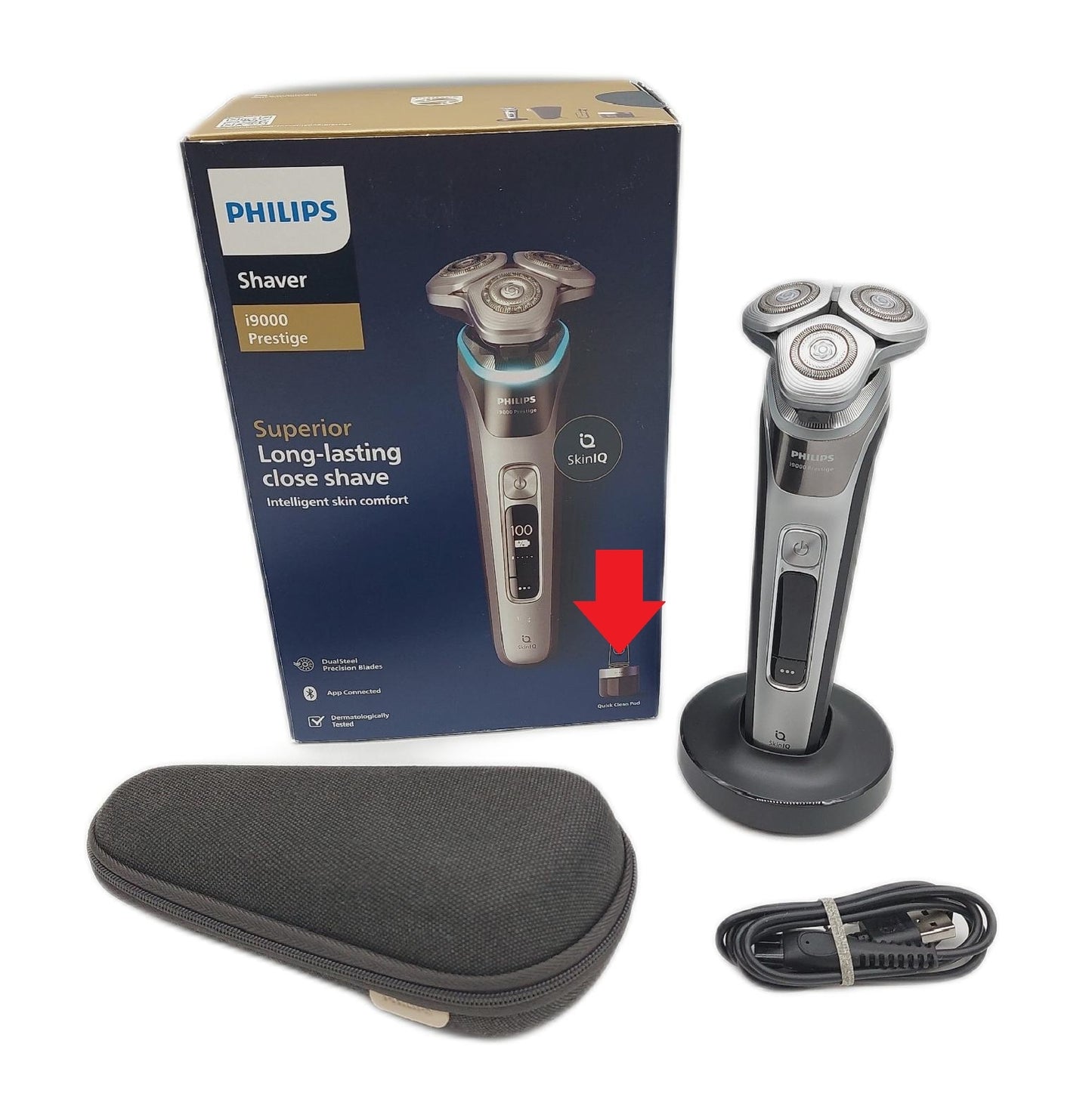 Philips Shaver i9000 Prestige Nass und Trockenrasierer ohne Reinigungsstation
