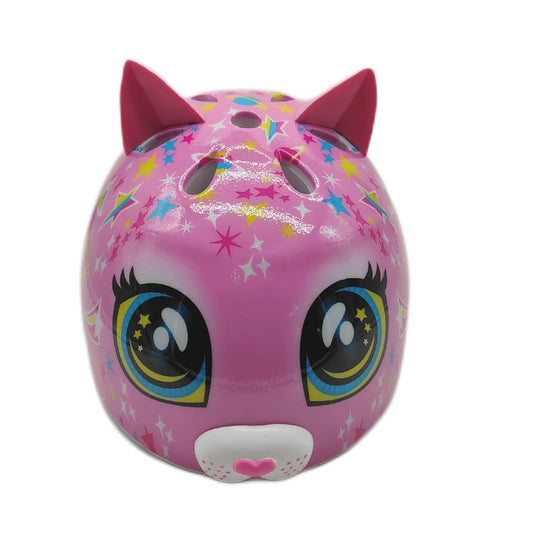 Raskullz Fahrradhelm Kinderhelme Tdlr Astro Cat Pink Kinder Sicherheit verstellbar 48 bis 52 cm
