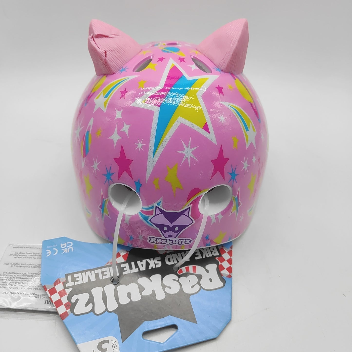 Raskullz Fahrradhelm Kinderhelme Tdlr Astro Cat Pink Kinder Sicherheit verstellbar 48 bis 52 cm