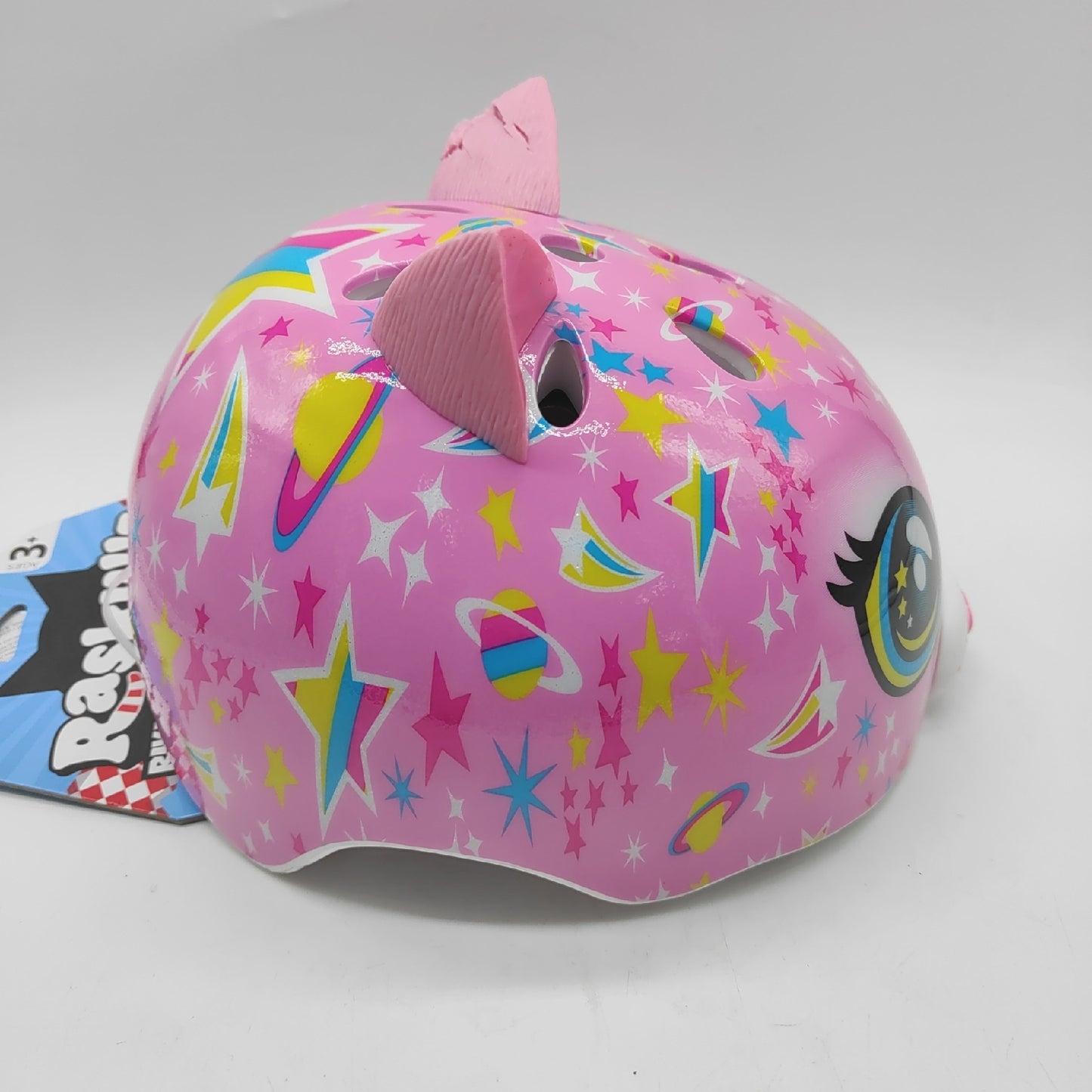 Raskullz Fahrradhelm Kinderhelme Tdlr Astro Cat Pink Kinder Sicherheit verstellbar 48 bis 52 cm