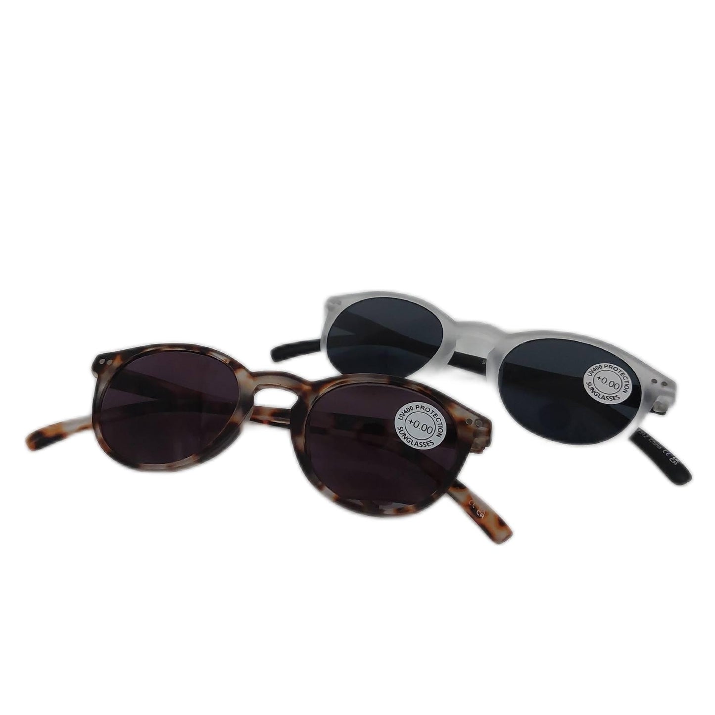 OPULIZE Zen Sonnen Leser Brille 2er Pack Kleine Runde Rahmen Federscharniere