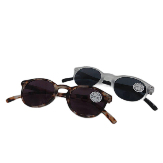 OPULIZE Zen Sonnen Leser Brille 2er Pack Kleine Runde Rahmen Federscharniere