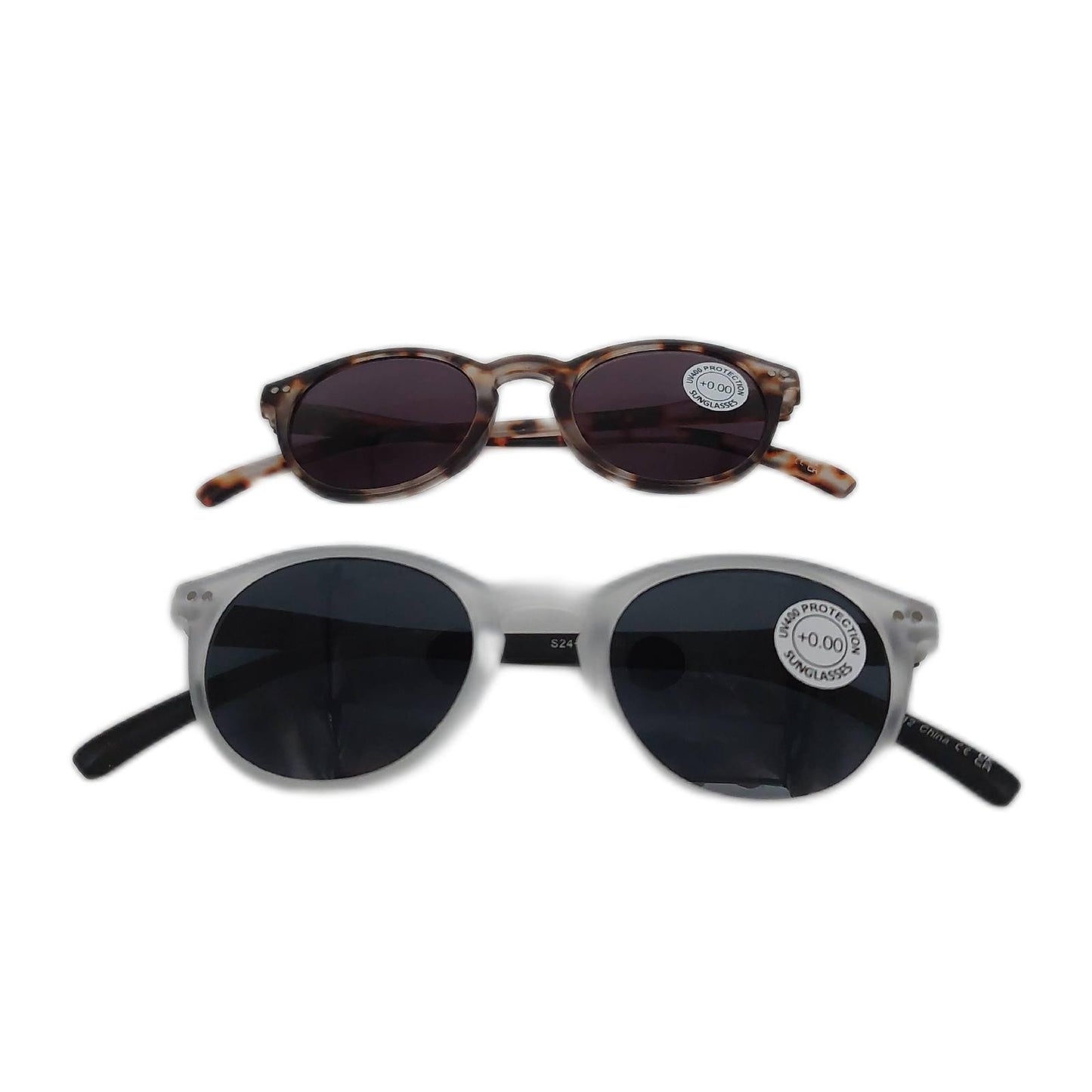 OPULIZE Zen Sonnen Leser Brille 2er Pack Kleine Runde Rahmen Federscharniere