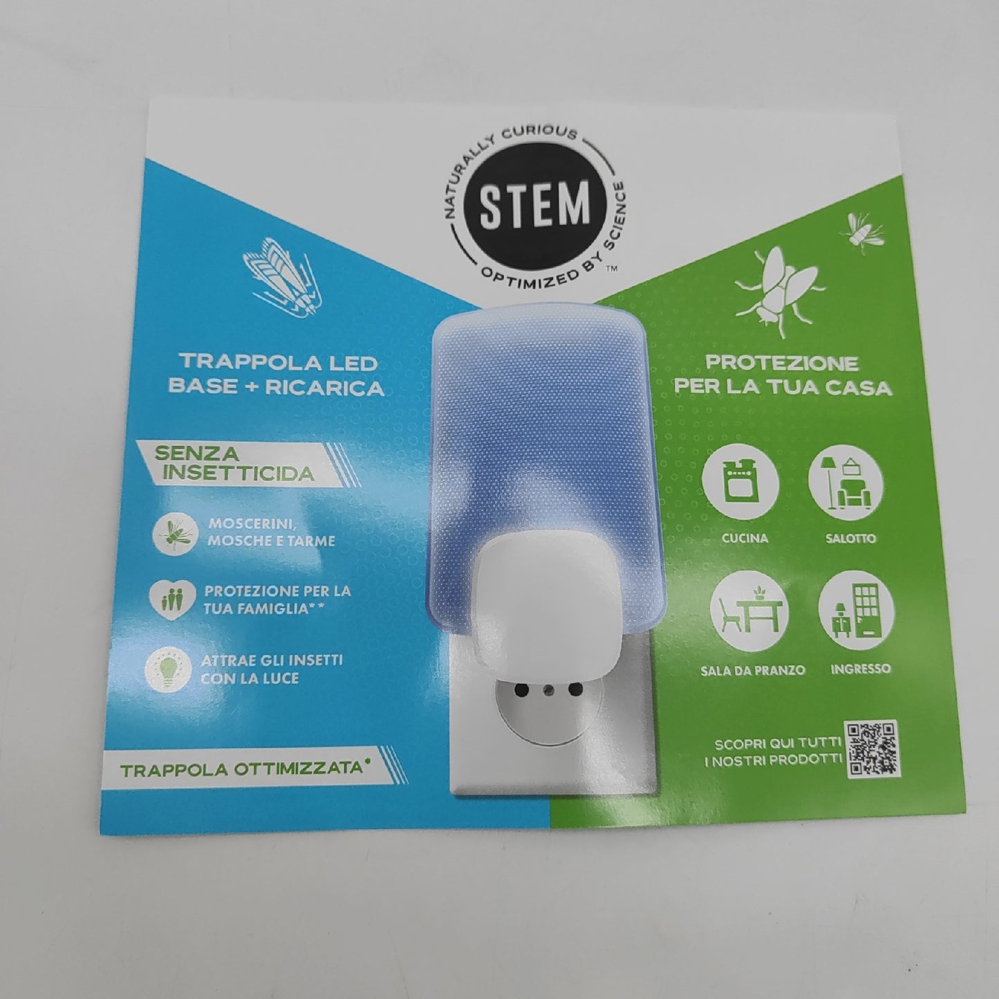 STEM LED-Falle gegen Fliegen Insektenvernichter Motten ohne Insektizide Schutz