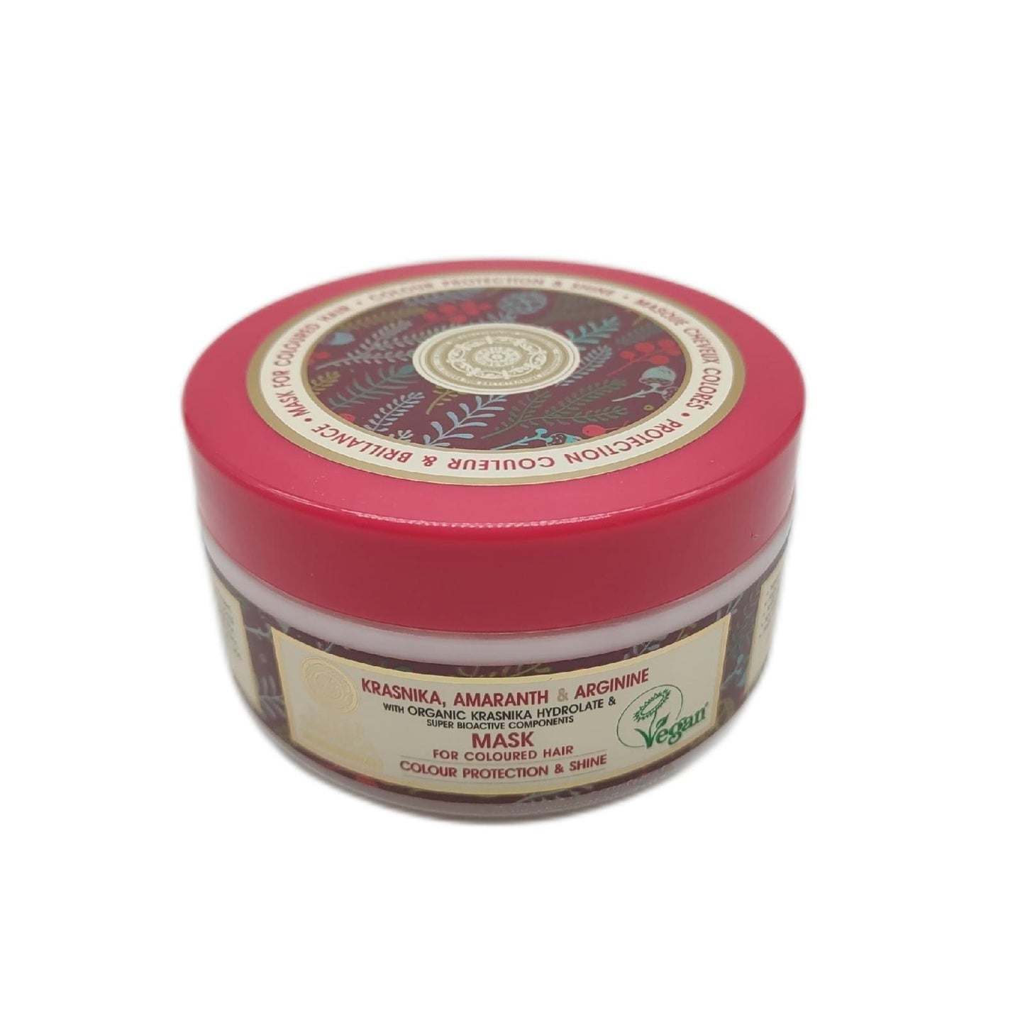 Natura Siberica Haarkur Haarpflege Super Krasnika Amaranth Arginin Maske für coloriertes Haar intensive Pflege
