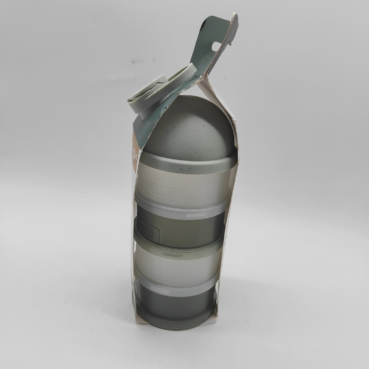 Babymoov Milchpulver Portionierer Baby Stapelbar 4 Fächer Ergonomisch
