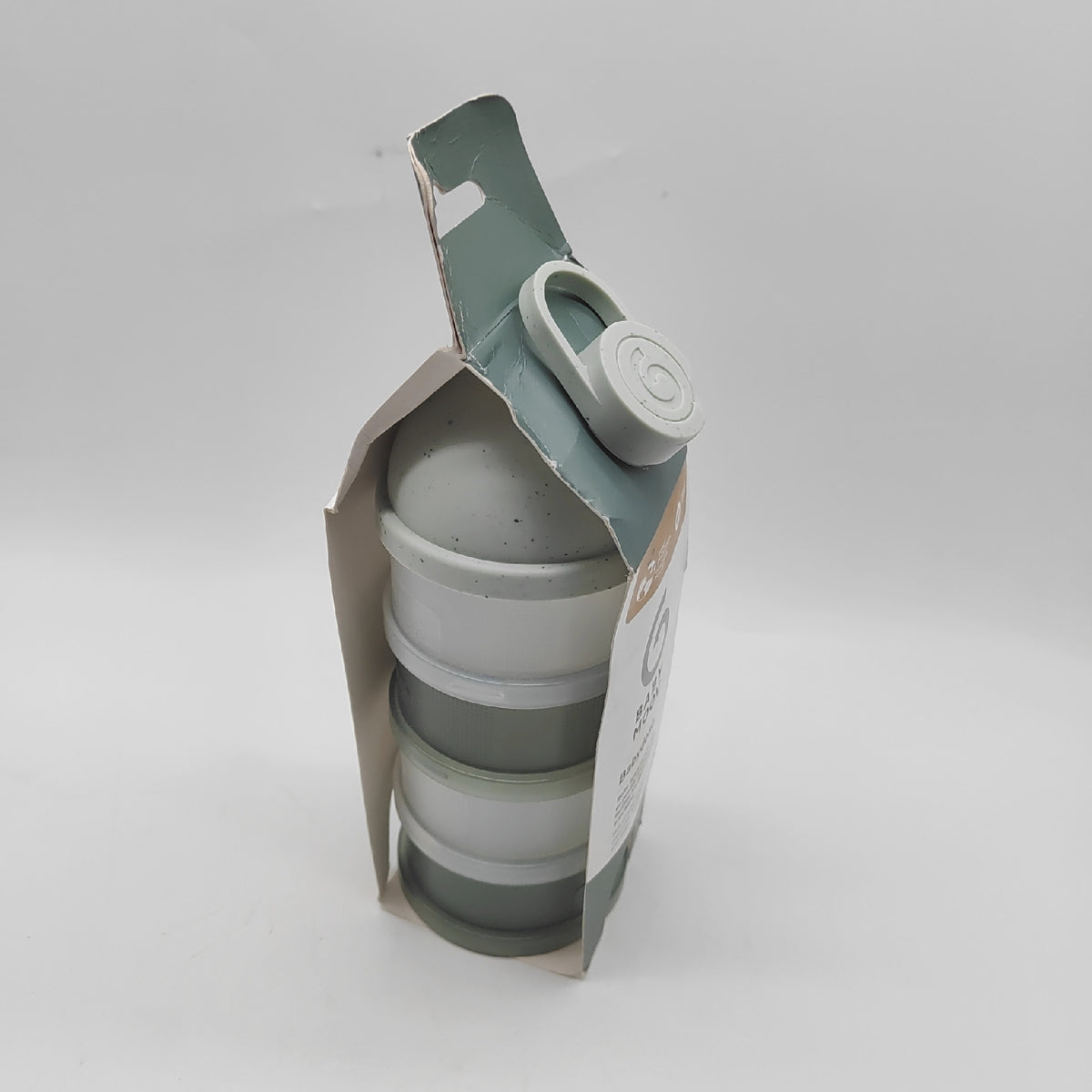 Babymoov Milchpulver Portionierer Baby Stapelbar 4 Fächer Ergonomisch
