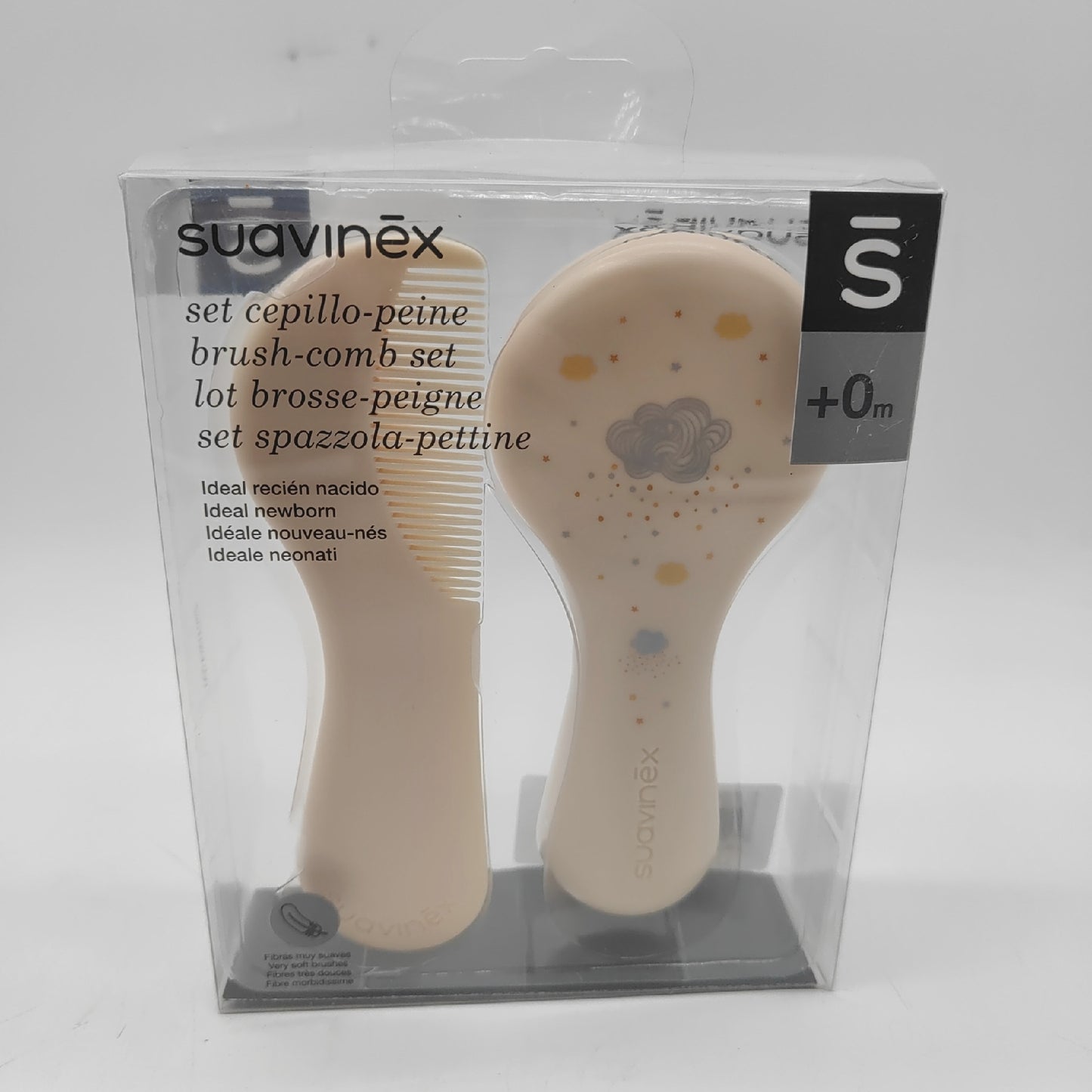 Suavinex Baby Pflegebürste Kamm Hautpflege Sanft Praktisch für Babys Pflege Set