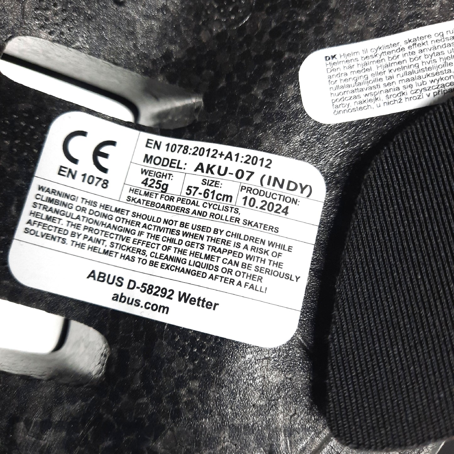 ABUS Fahrradhelm Helm Kopfschutz INDY optimierte Stoßdämpfung für MTB Dirt Skate Slope Sicherheit Fahrrad Zubehör
