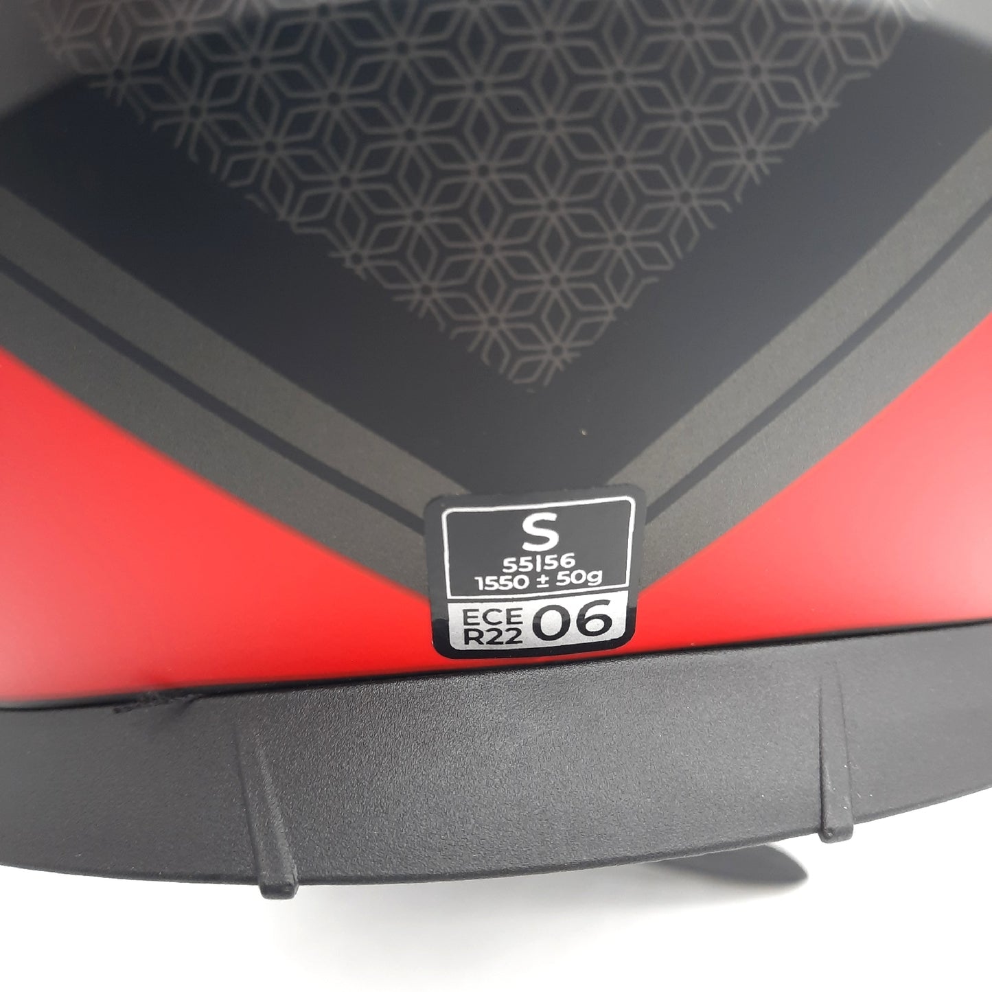 CGM Integralhelm Motorradbekleidung 311R Blast Race Anthrazit Matt Rot Sicherheit S 55 56 cm