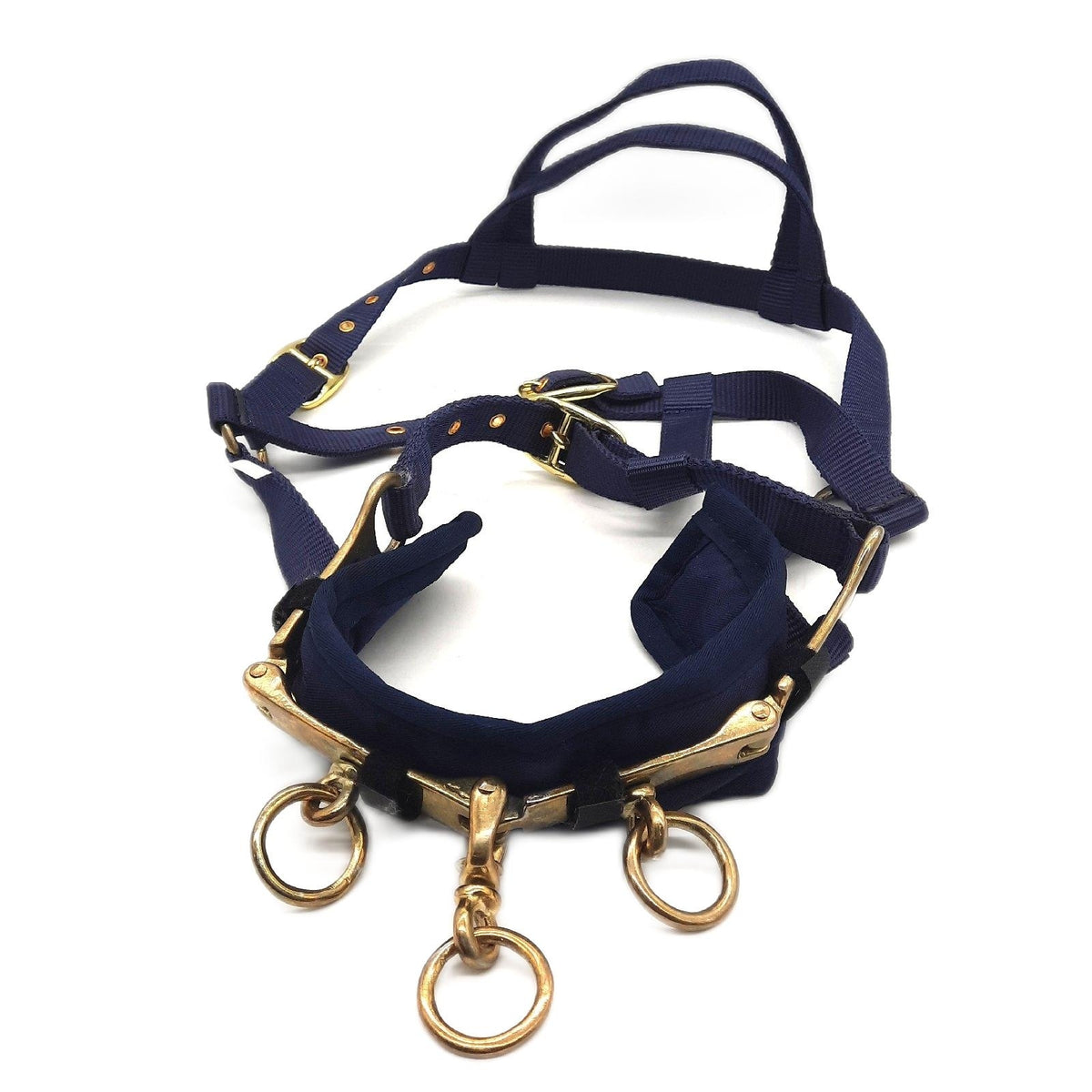 Rheingold Longiergurt Reitzubehör Nylon Longierzaum navy robust für Training