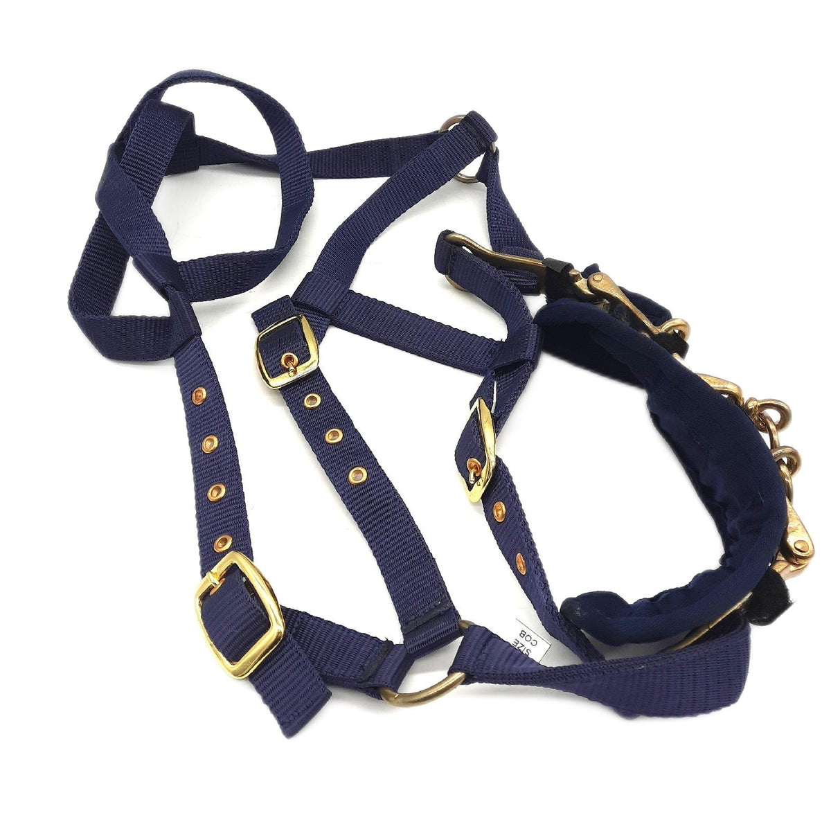Rheingold Longiergurt Reitzubehör Nylon Longierzaum navy robust für Training