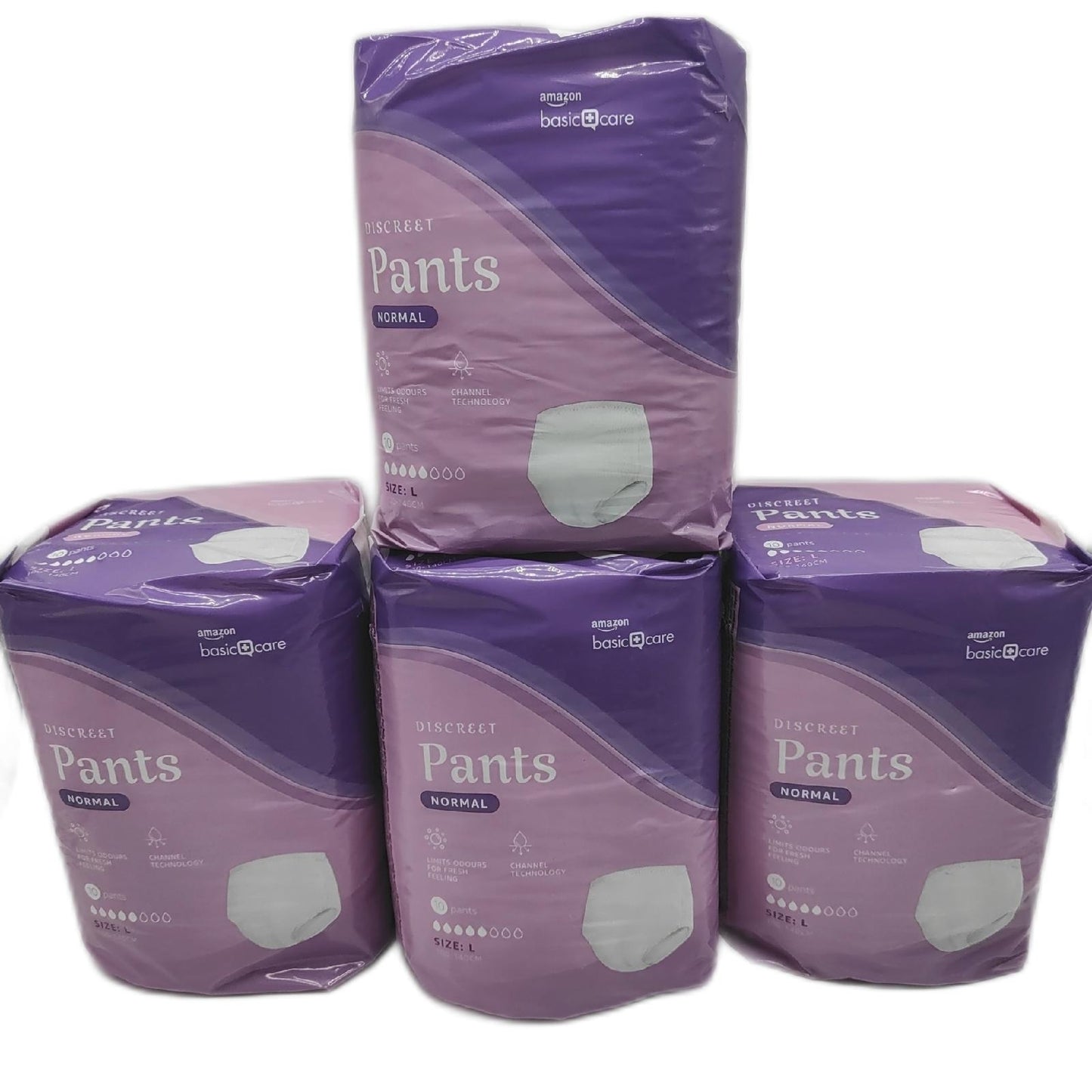 Amazon Basic Care Damen Pants Einweg Hygiene Large 40 Stück Diskret Sicher Atmungsaktiv Komfort