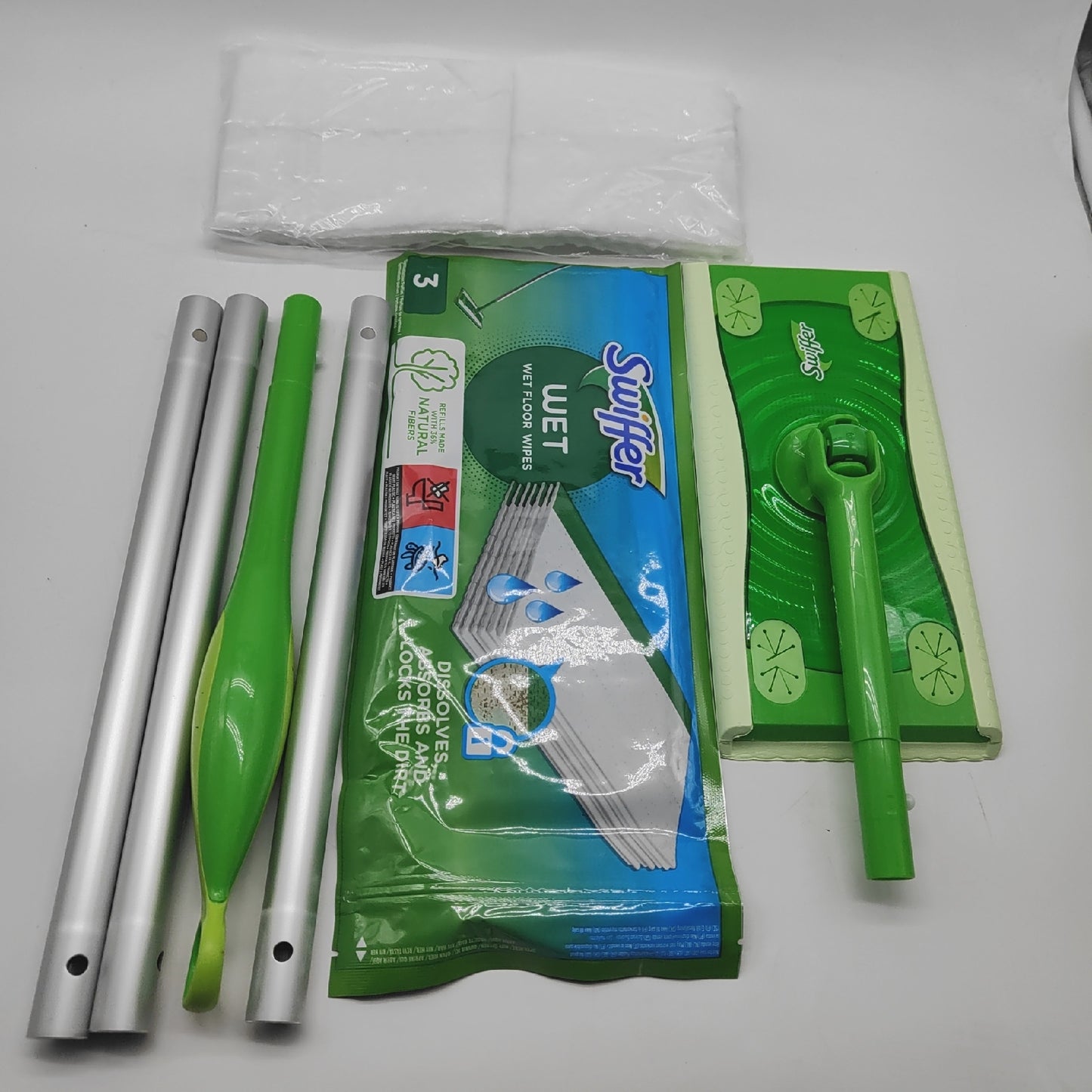 Swiffer Besen Reinigung Haushalt Komplettset Effektive Reinigung mit Trockene und Feuchte Tücher