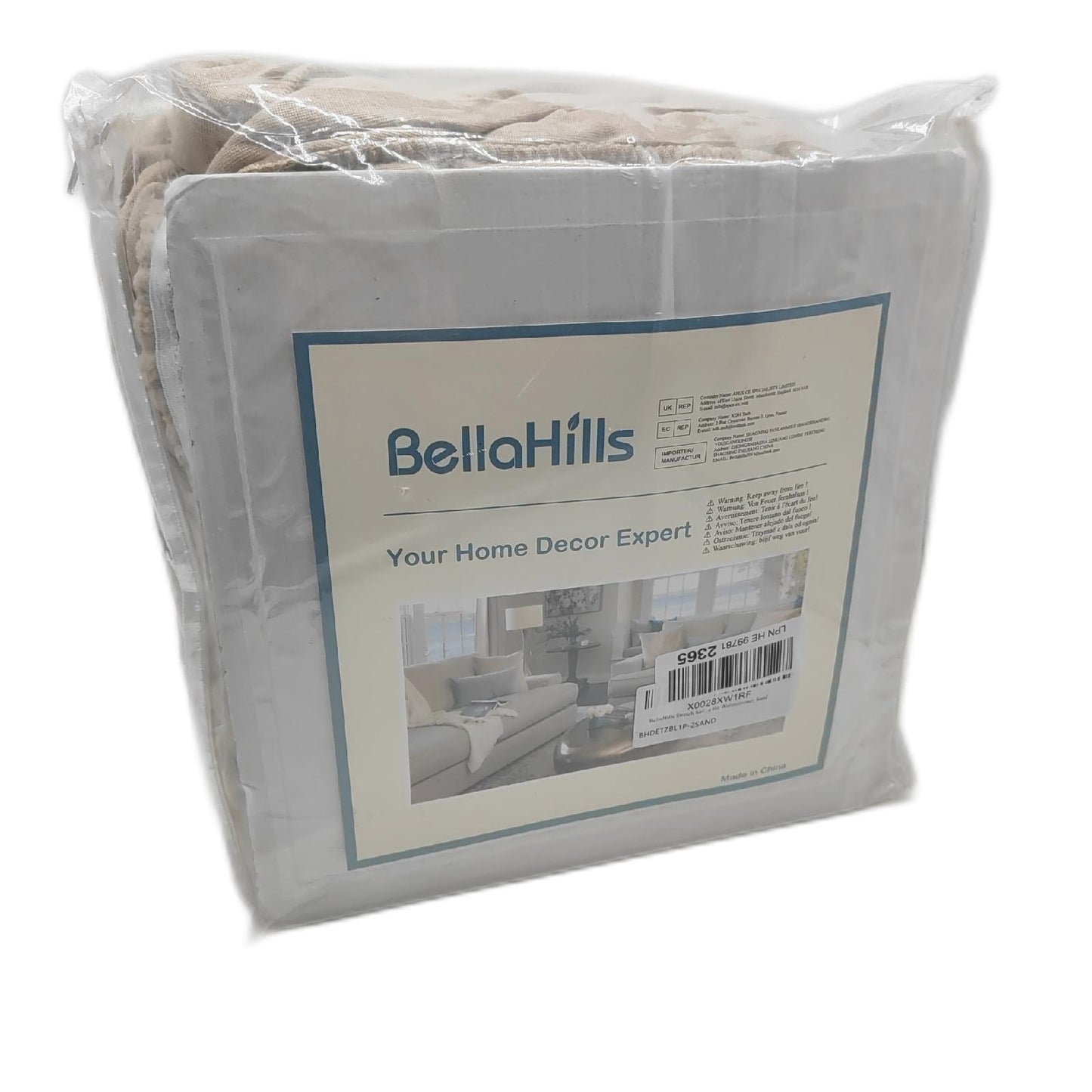 BellaHills Sofa Bezug Wohnmöbel Bezug für 2 Sitzer 135 165 cm Stretch