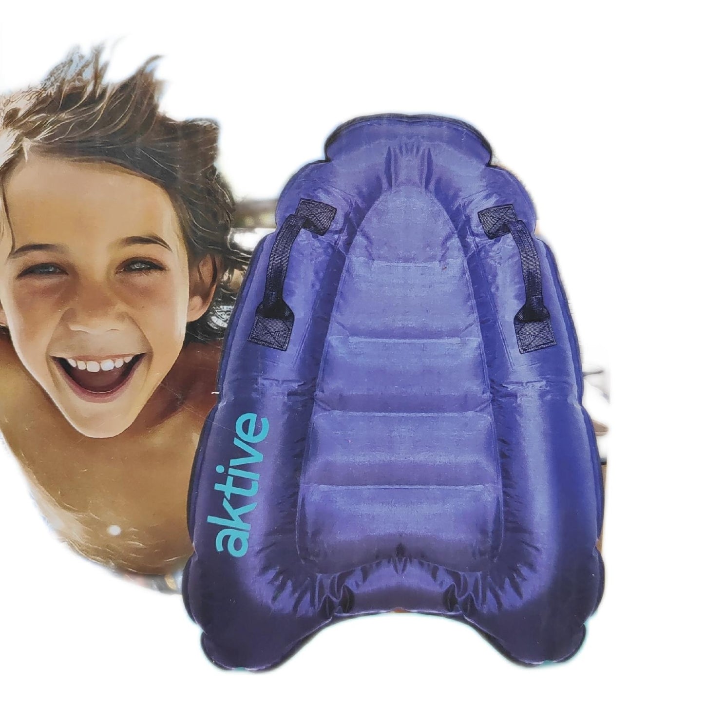 AKTIVE Bodyboard Wassersport Aufblasbar 50x70 cm Kinder Erwachsene Strandspaß