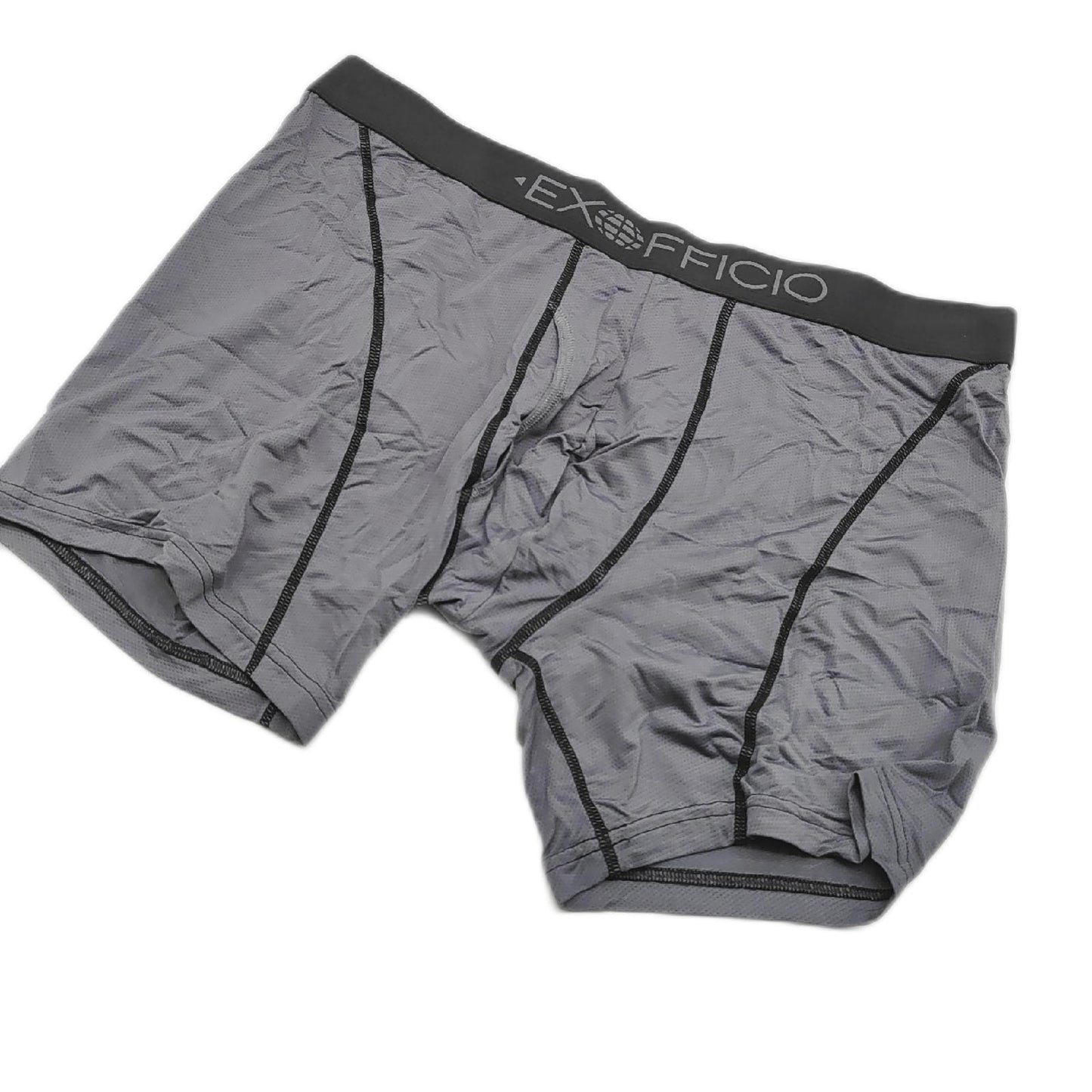 ExOfficio Boxershorts Herrenbekleidung Give n Go Sport Mesh 2 0 Komfort Baumwolle atmungsaktiv schwarz Stahl Onyx