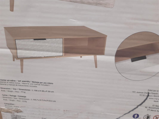 Home Deco Factory Couchtisch Wohnzimmermöbel HD7148 Tisch Eleganz für modernes Esszimmer und Wohnzimmer