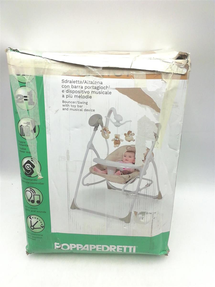 Foppapedretti Schaukel Kinderspielzeug Komfort Sicherheit Babys Kinderspaß Teddy